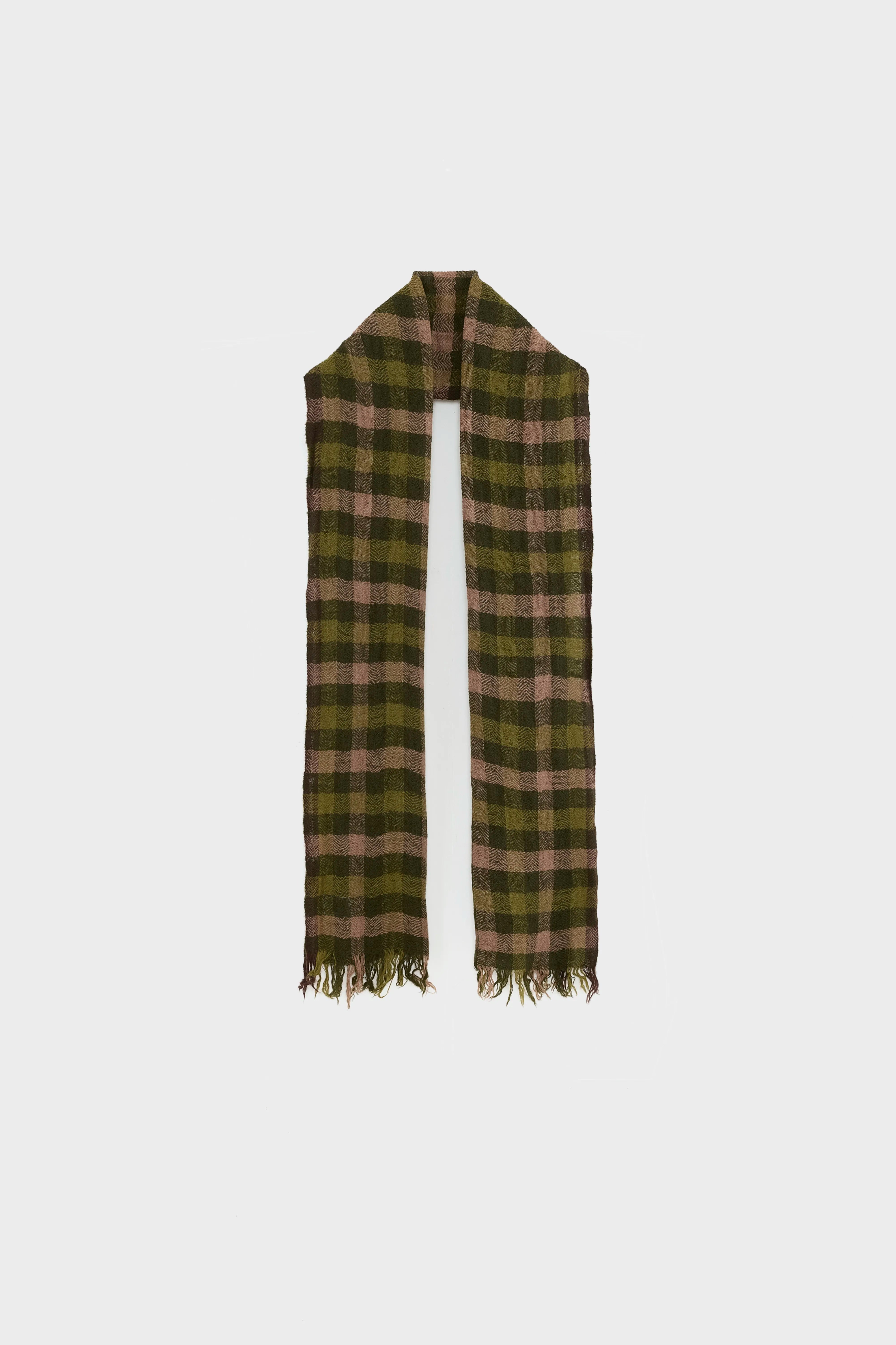 Sidy Checked Scarf - Beluga / Dark purple / Wine For Men | Bellerose