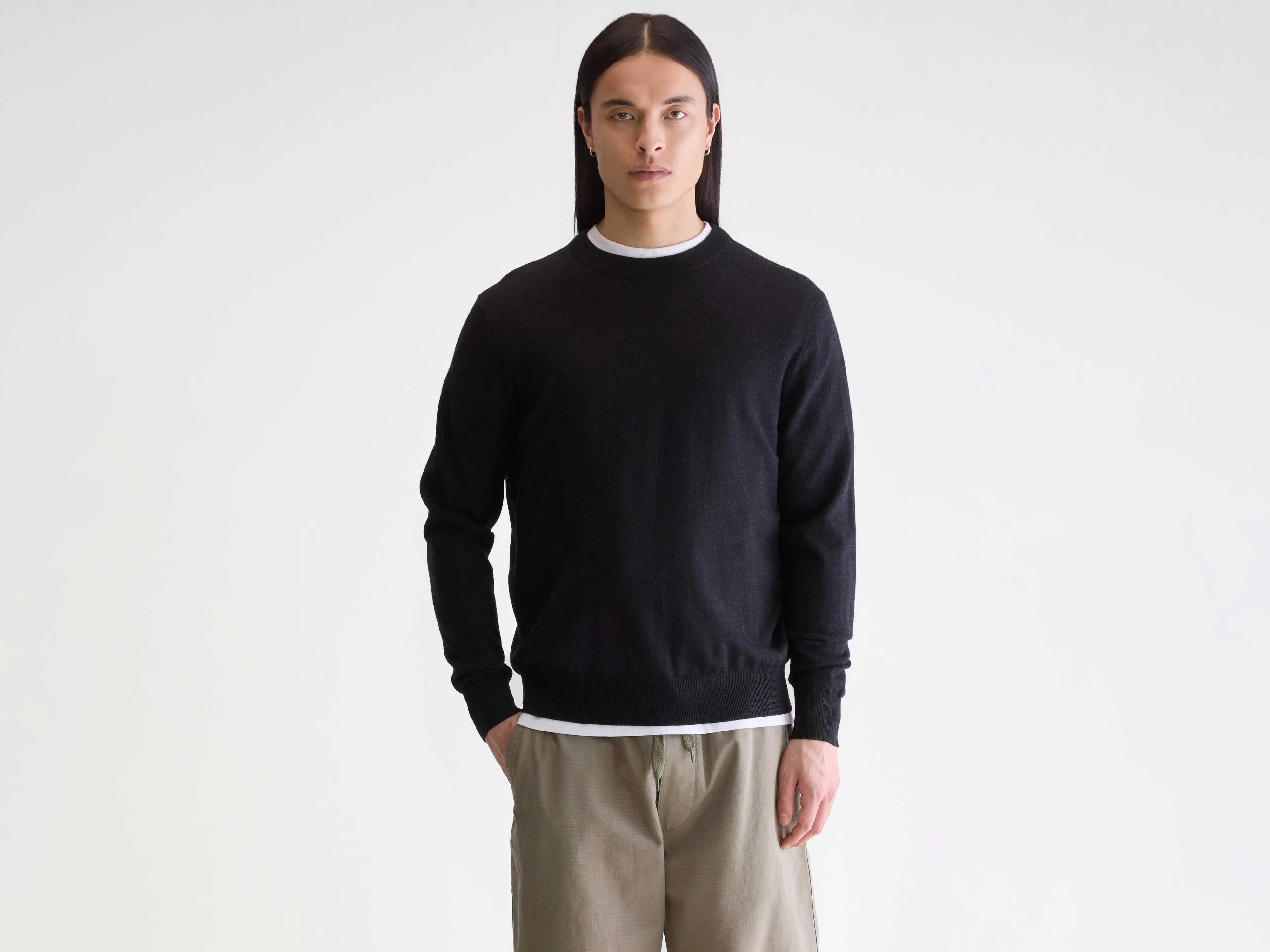 Dilliv trui met ronde hals (252 / M / CHARCOAL)