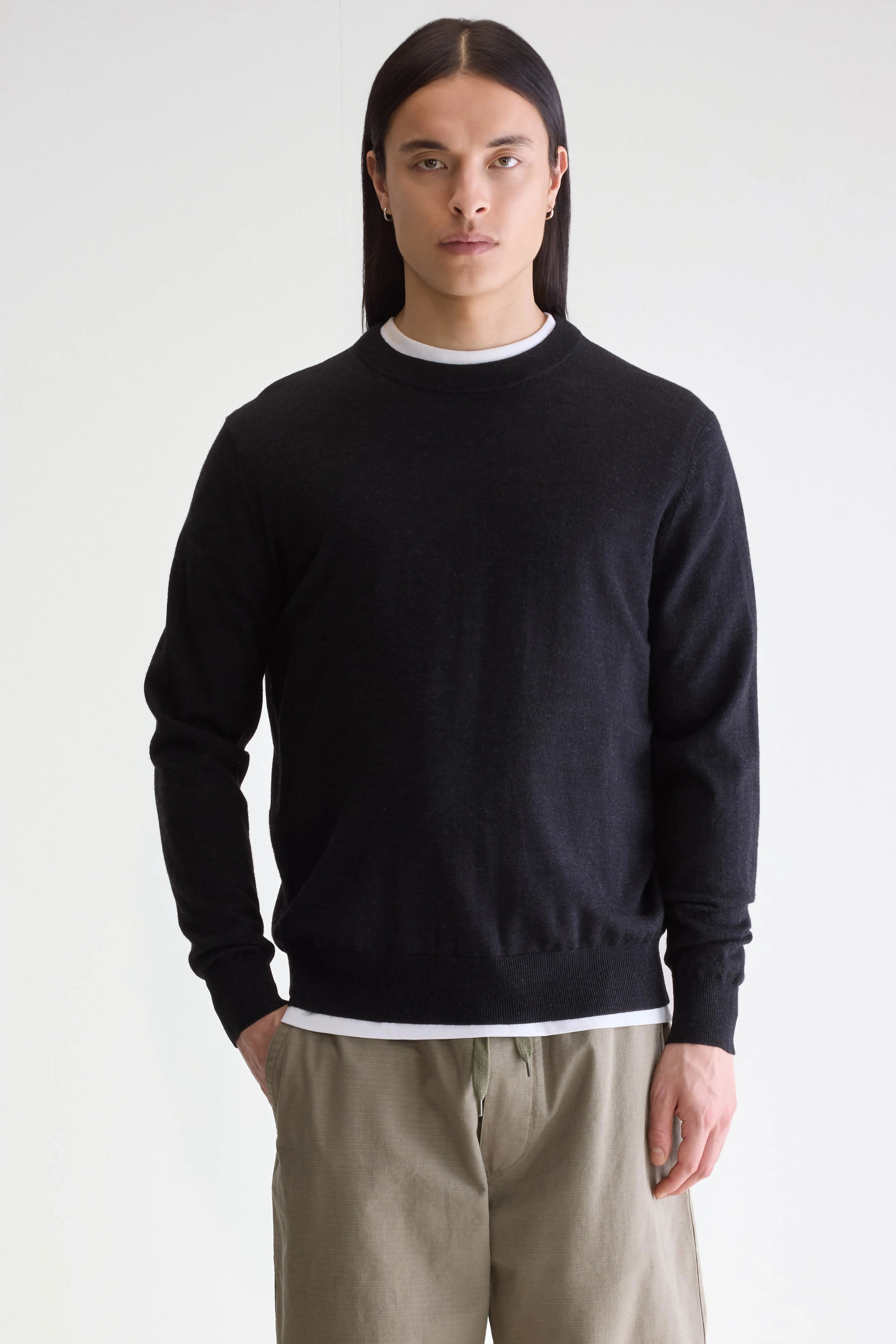 Dilliv Trui Met Ronde Hals - Charcoal Voor Heren | Bellerose