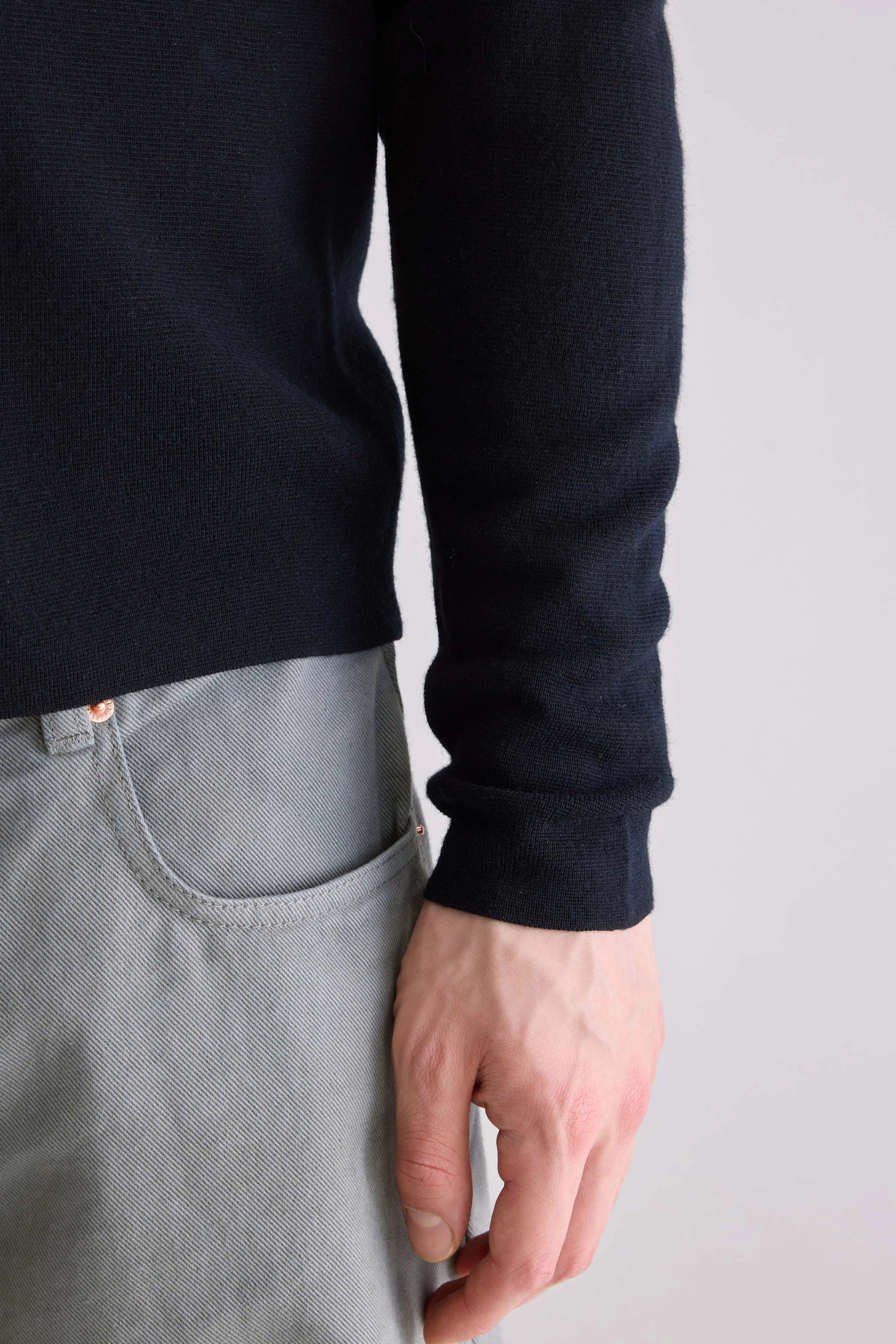 Dynay slim fit polo trui (252 / M / BLACK)