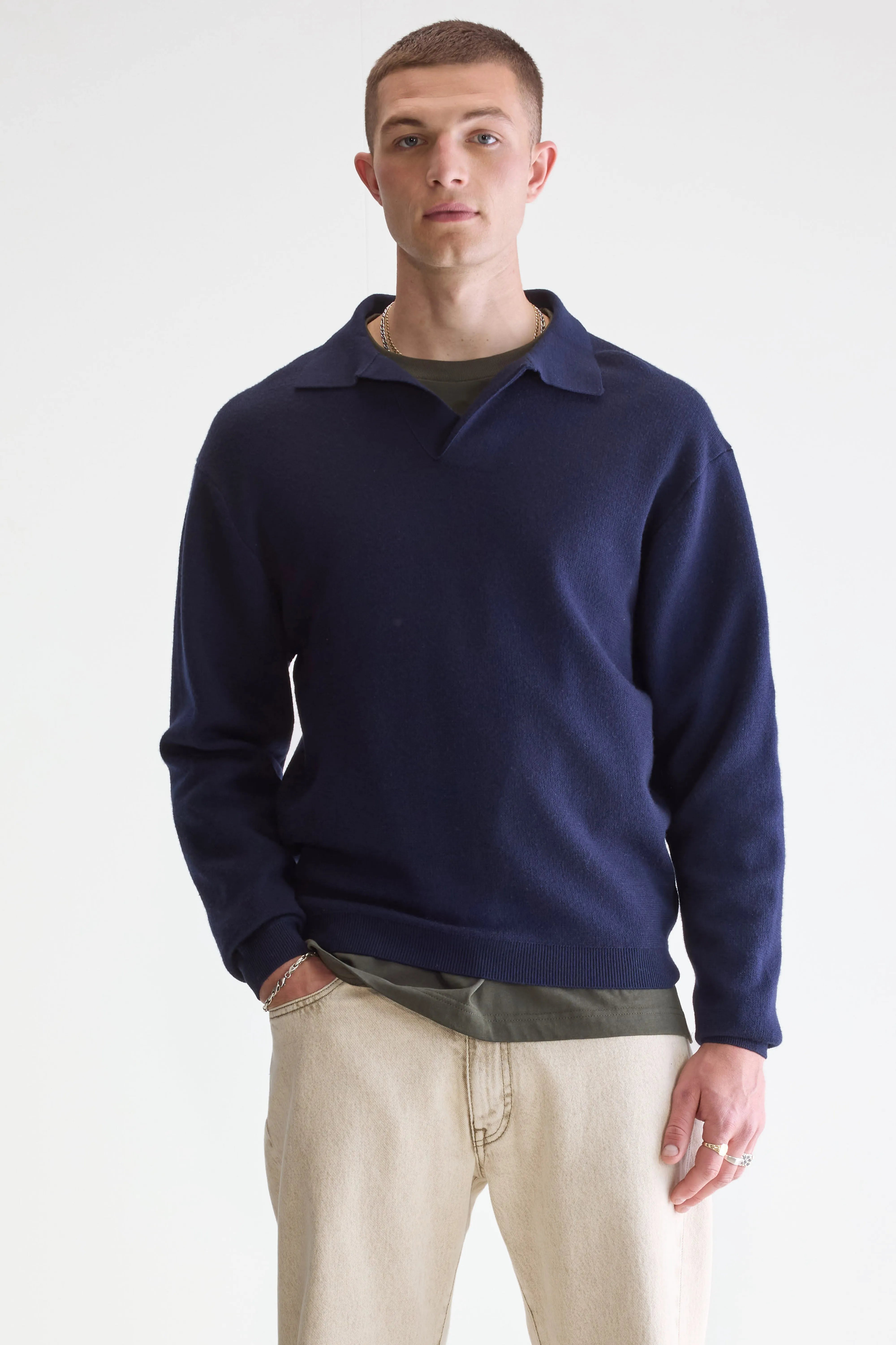 Diloux Polo Trui - Navy Voor Heren | Bellerose