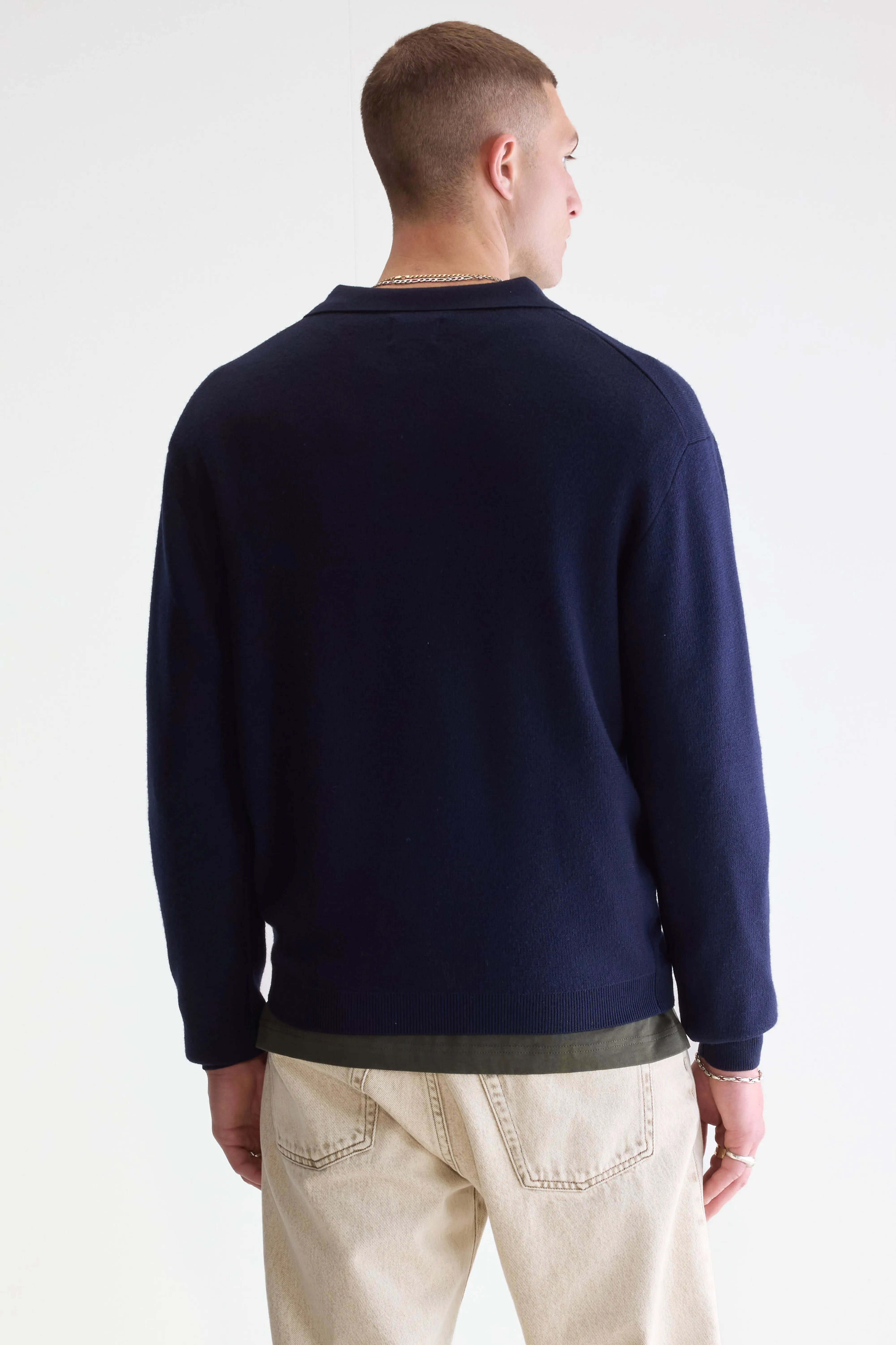 Diloux Polo Trui - Navy Voor Heren | Bellerose