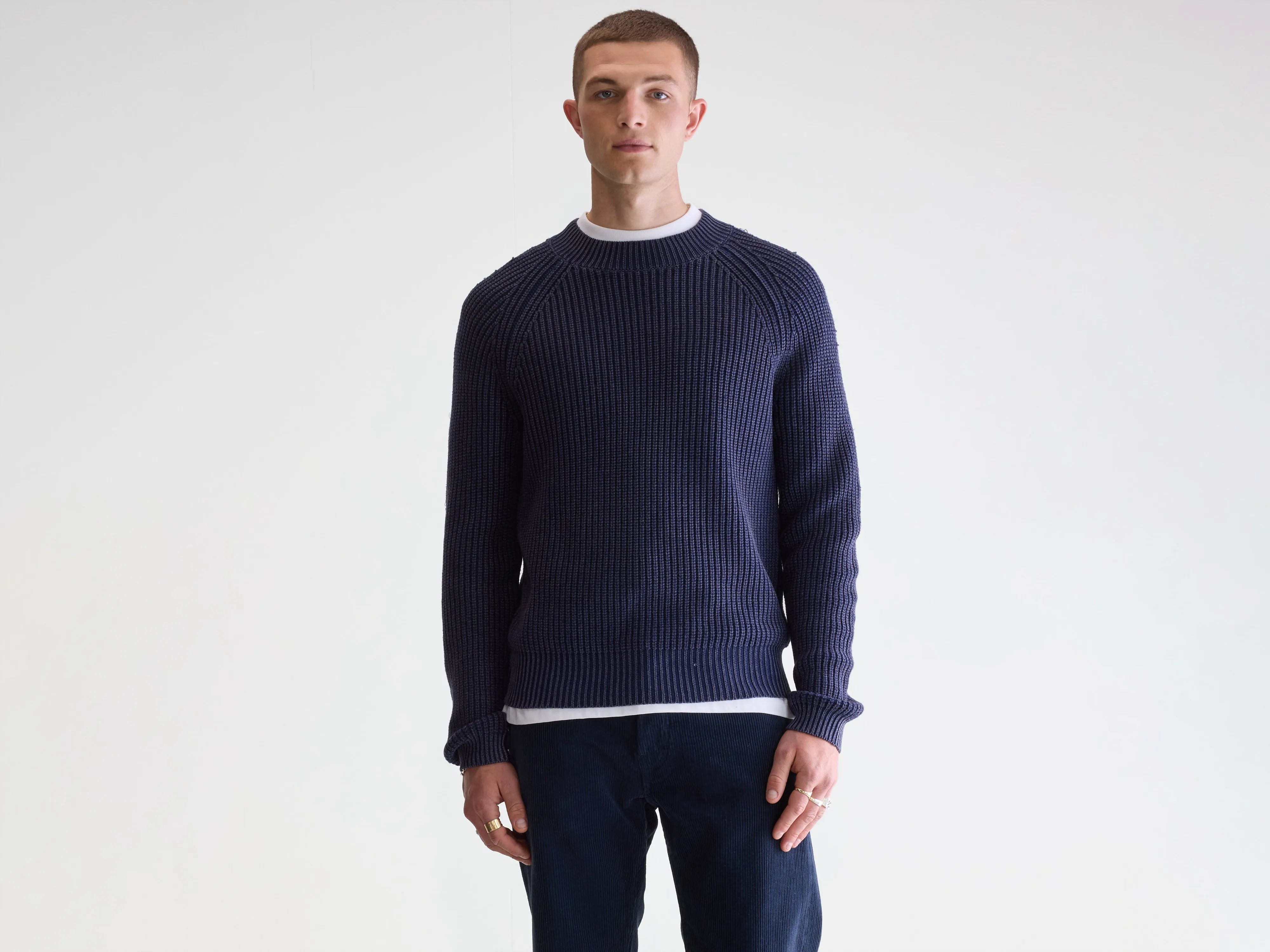 Guigo trui met ronde hals (252 / M / NAVY)