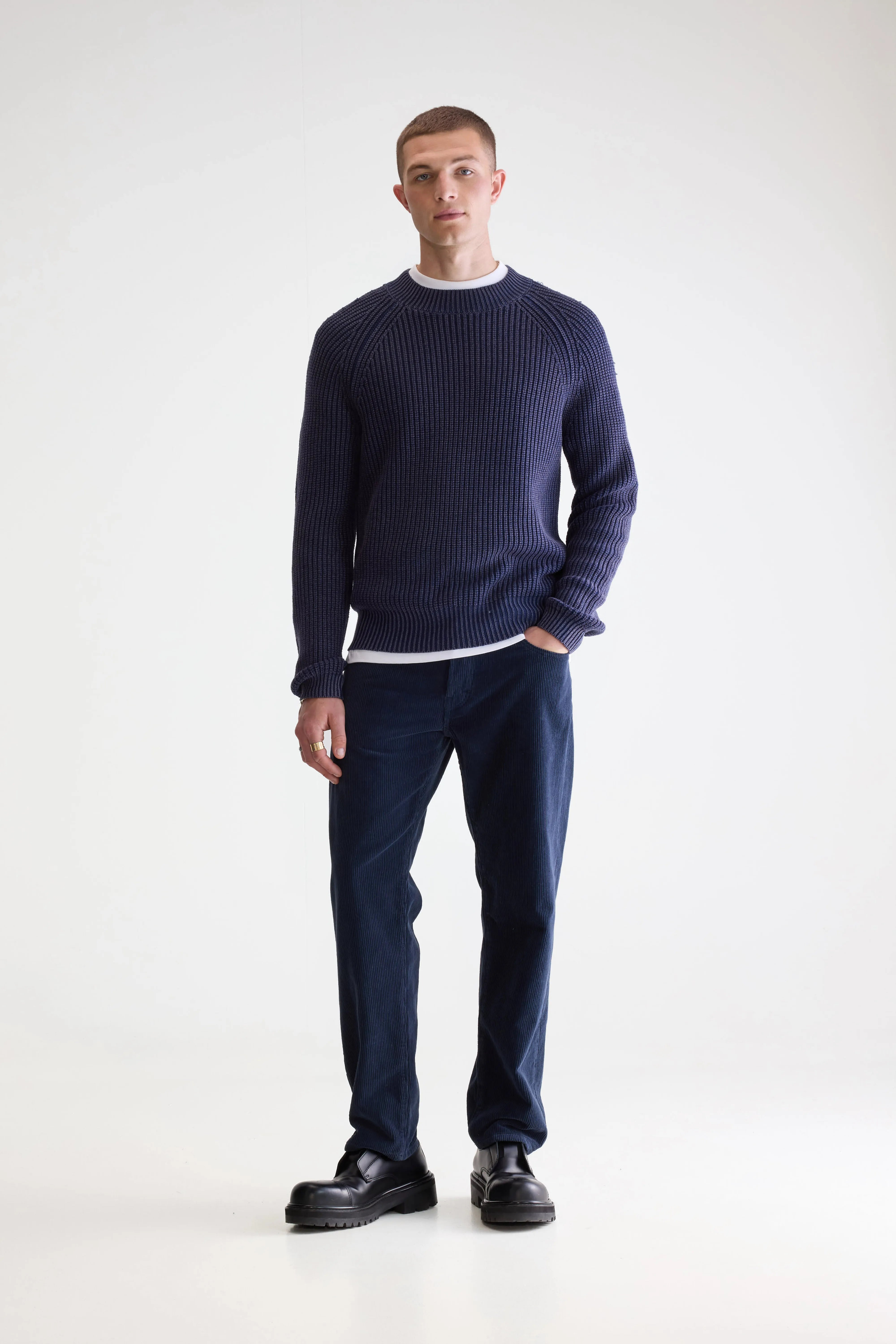 Guigo Trui Met Ronde Hals - Navy Voor Heren | Bellerose