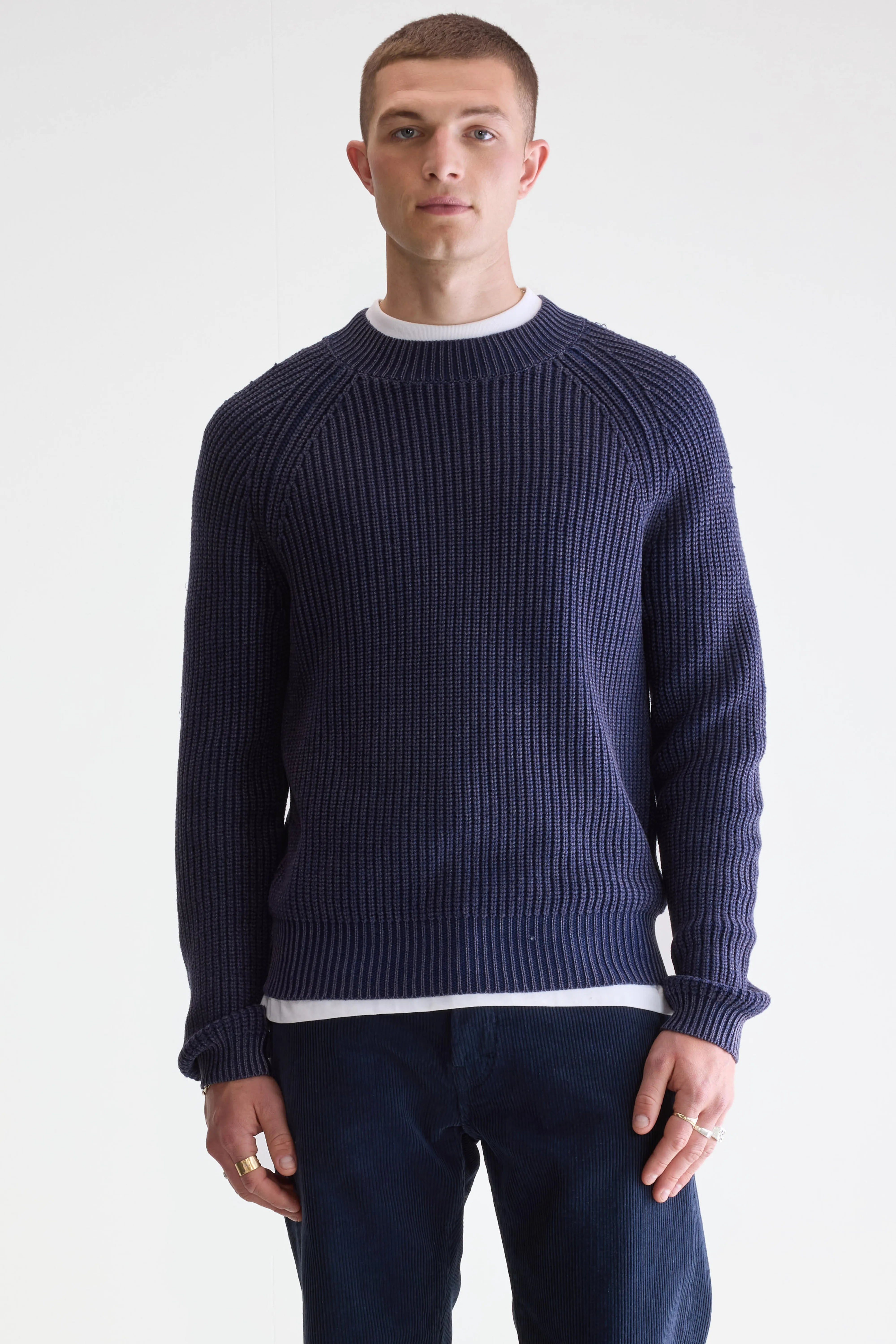Guigo Trui Met Ronde Hals - Navy Voor Heren | Bellerose