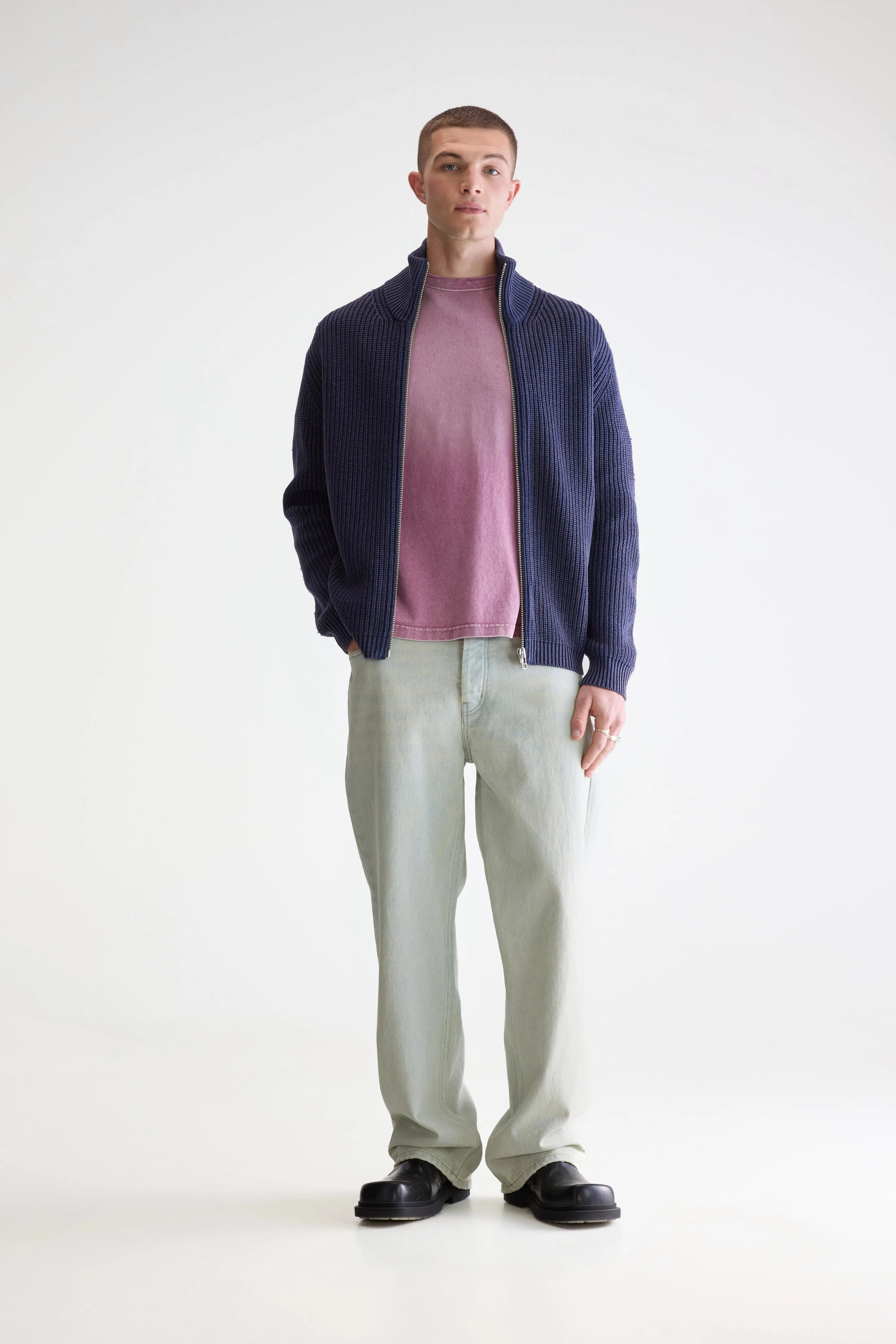 Guip Cardigan Met Rits - Navy Voor Heren | Bellerose