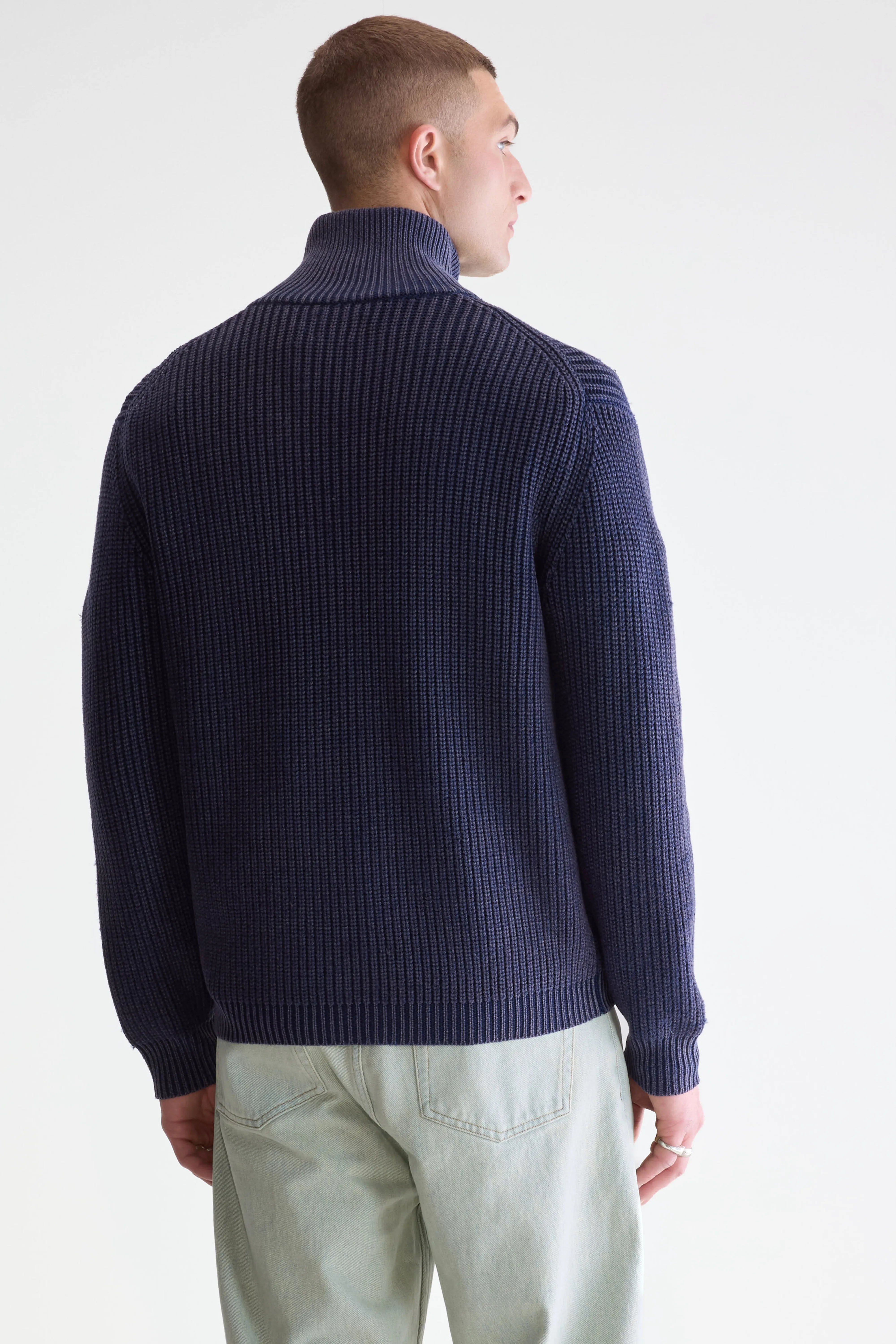 Guip Cardigan Met Rits - Navy Voor Heren | Bellerose