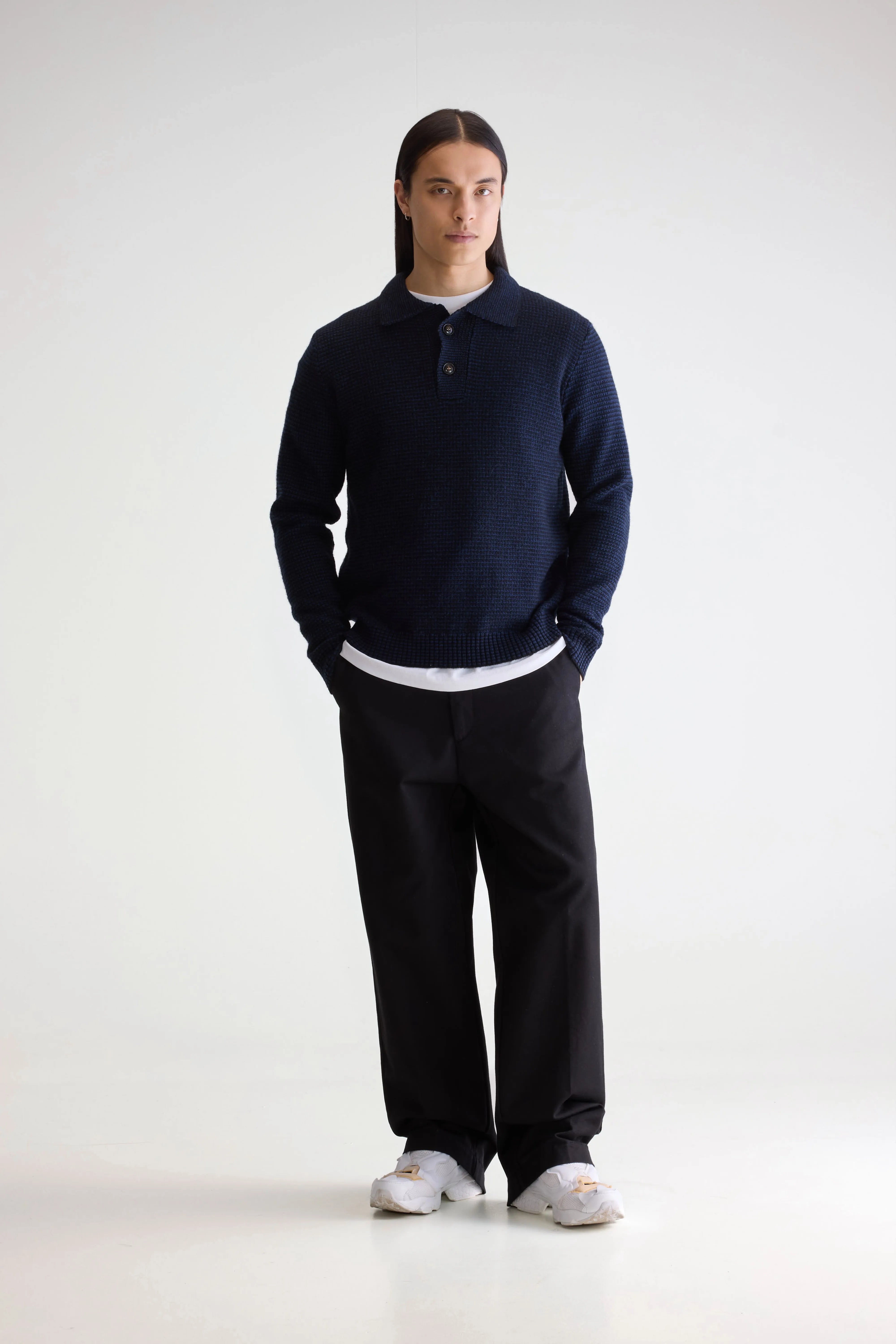 Trui Met Polo Hals - Black / Blues Voor Heren | Bellerose