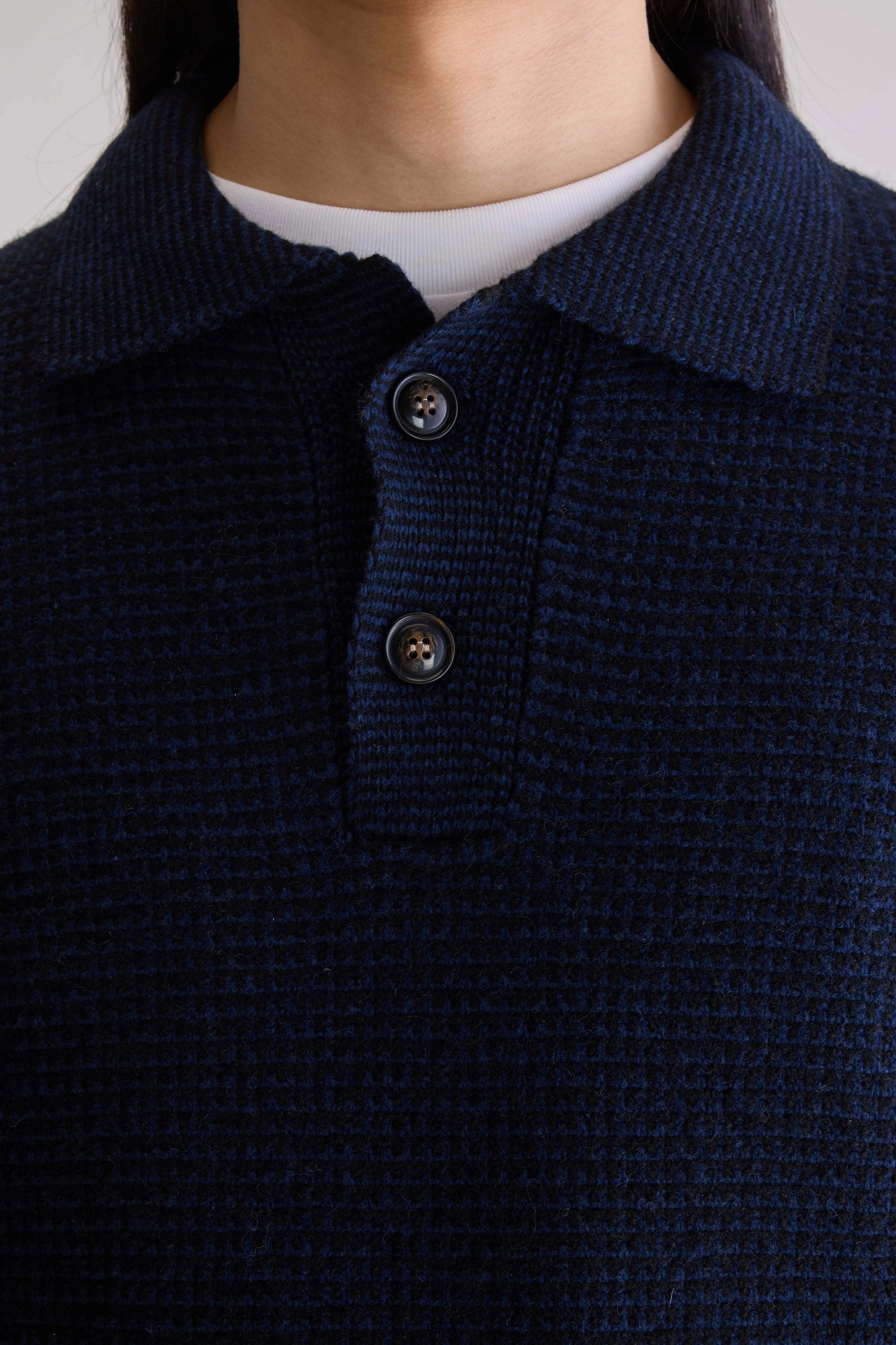 Trui Met Polo Hals - Black / Blues Voor Heren | Bellerose