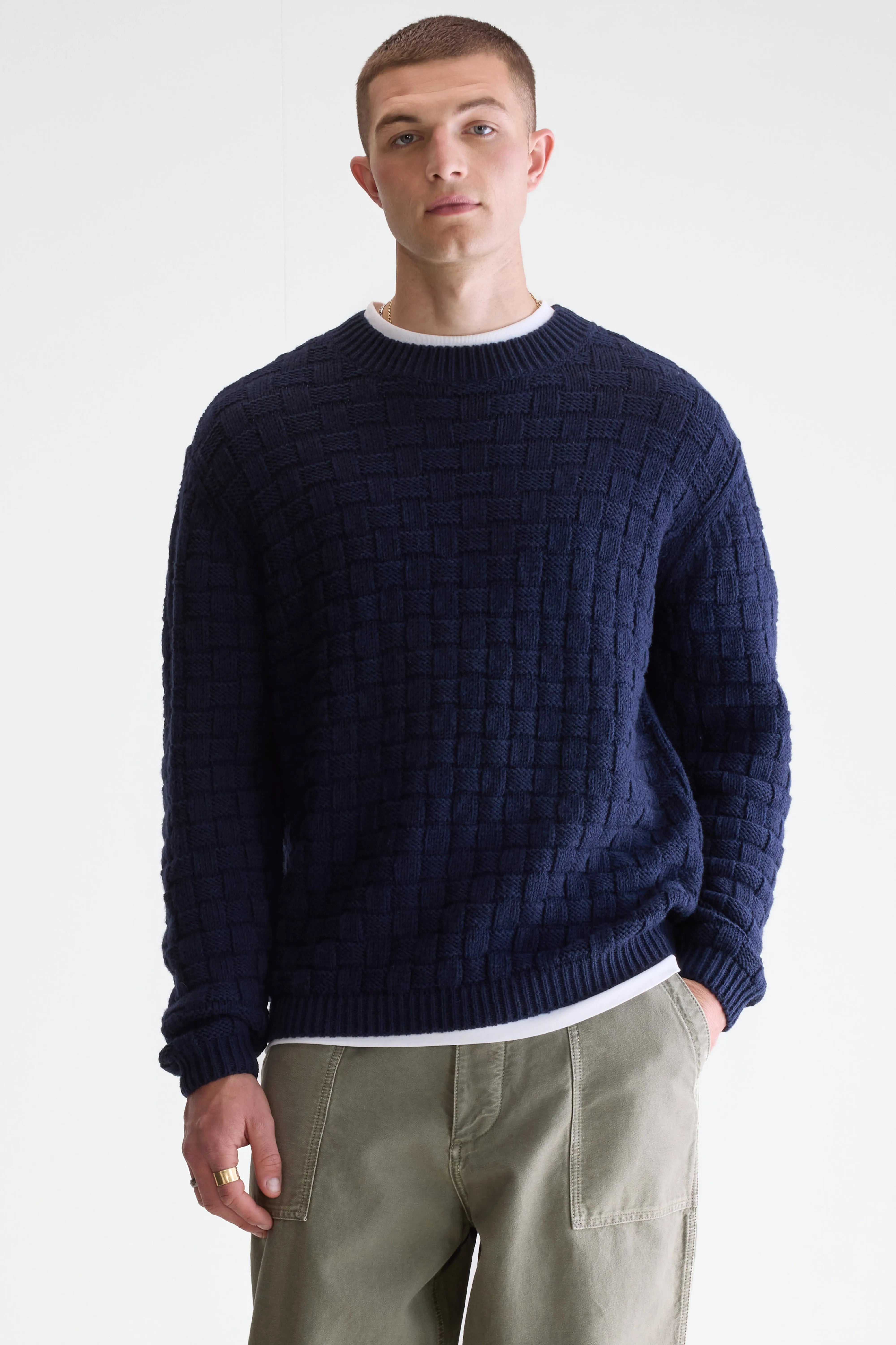 Aniom Trui Met Ronde Hals - Regal blue Voor Heren | Bellerose