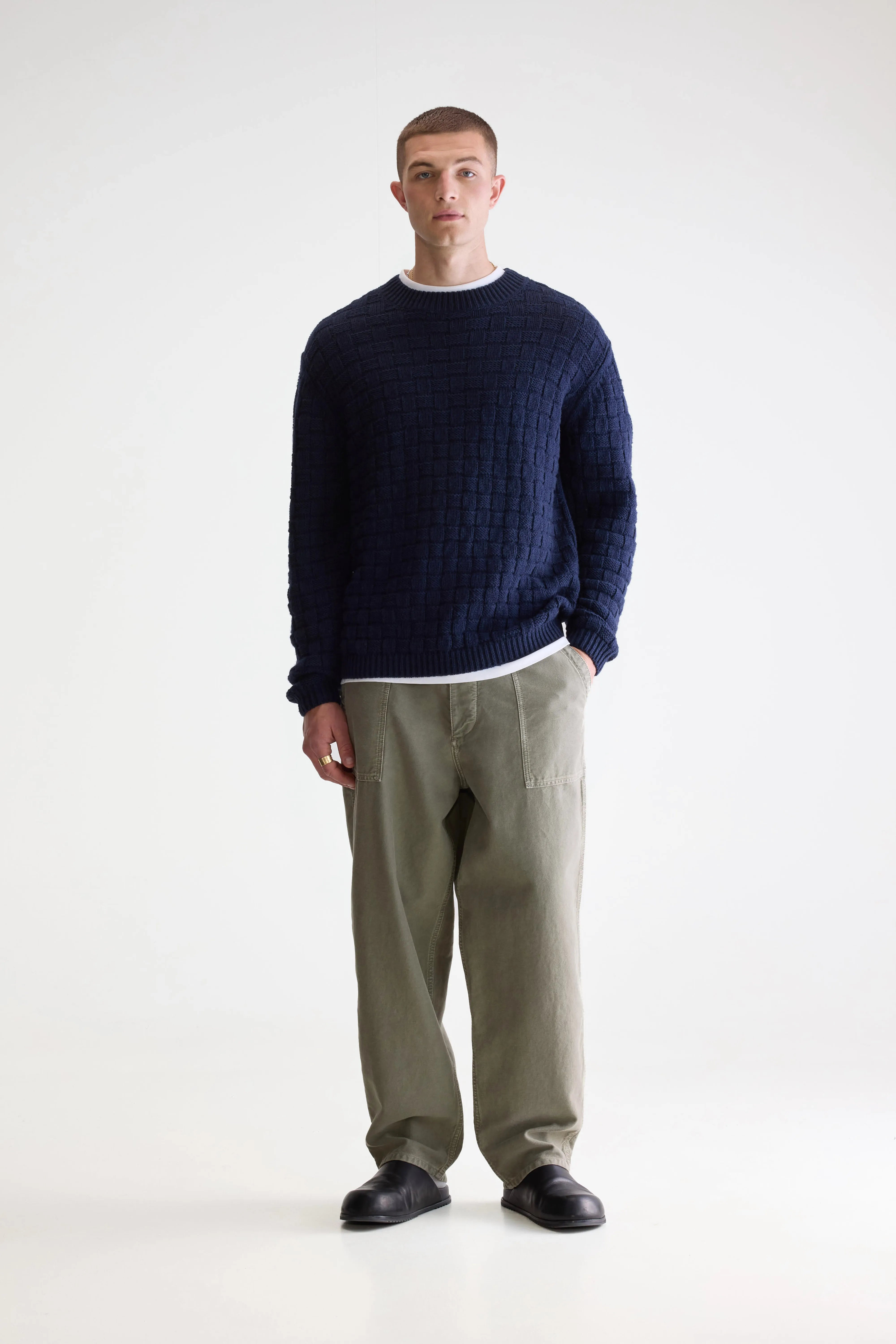 Aniom Trui Met Ronde Hals - Regal blue Voor Heren | Bellerose