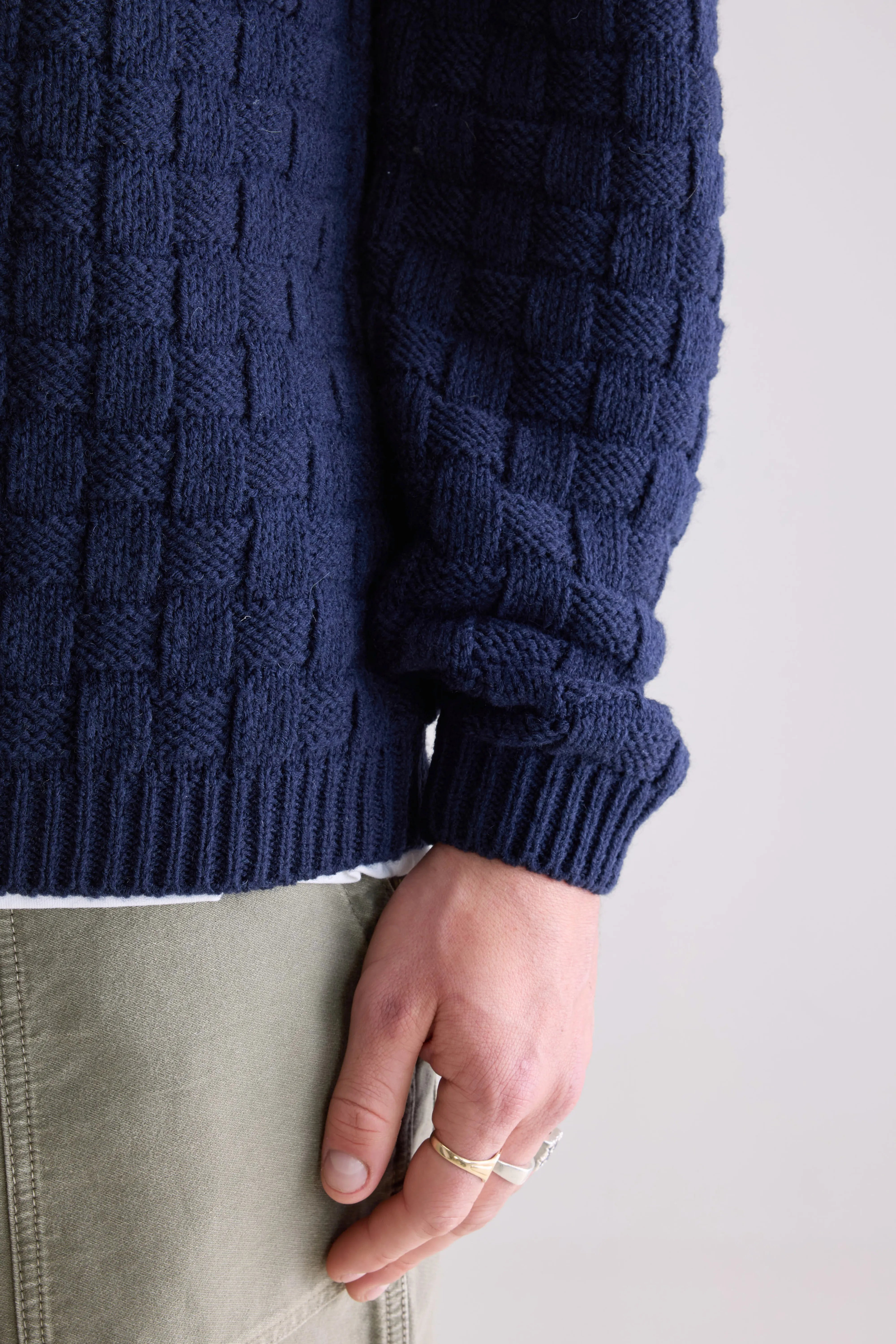 Aniom trui met ronde hals (252 / M / REGAL BLUE)