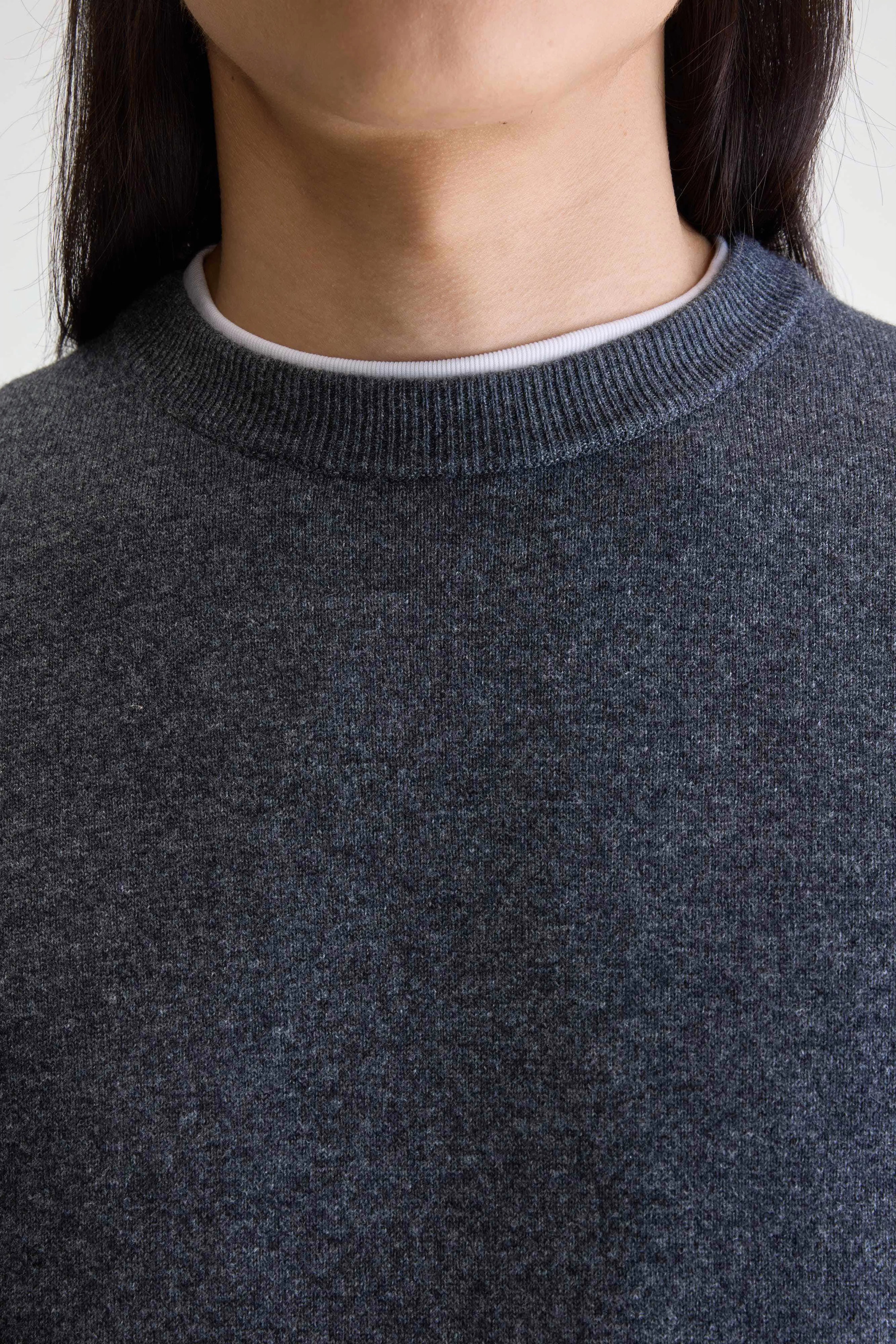 Sonoo Klassieke Trui Met Ronde Hals - Charcoal Voor Heren | Bellerose