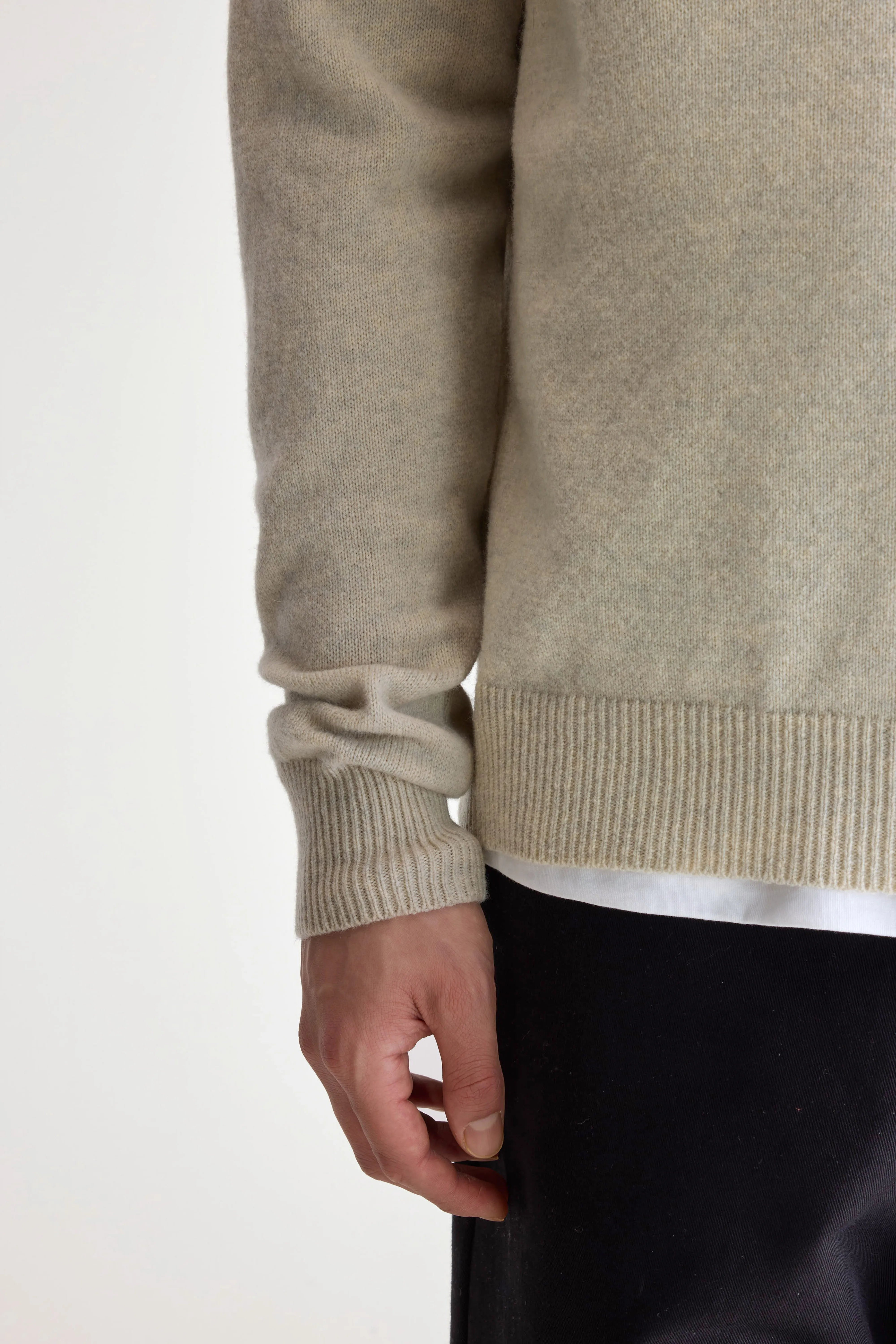 Pull col rond Donoon (252 / M / OYSTER)