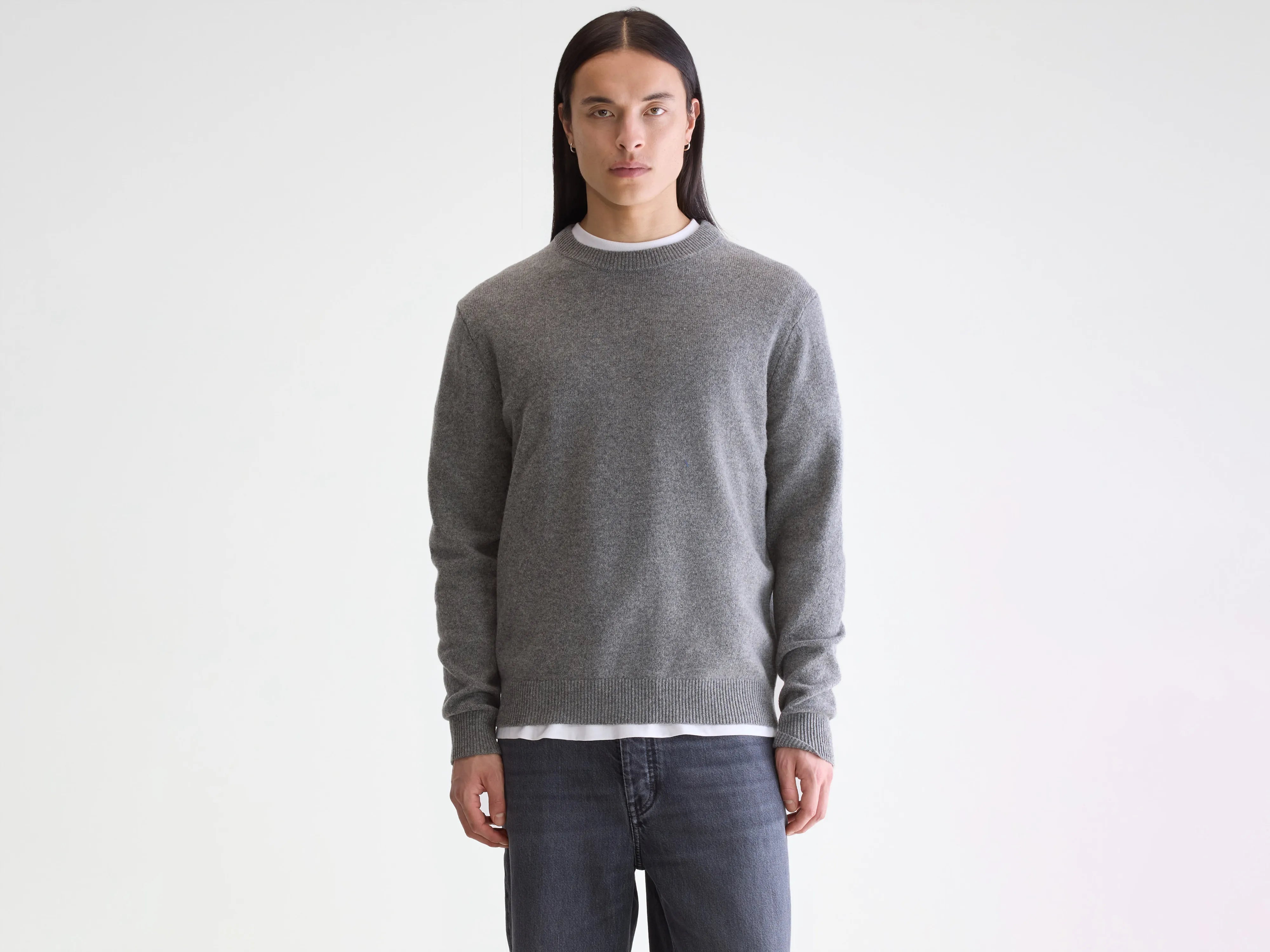 Pull col rond Donoon (252 / M / MID GREY)
