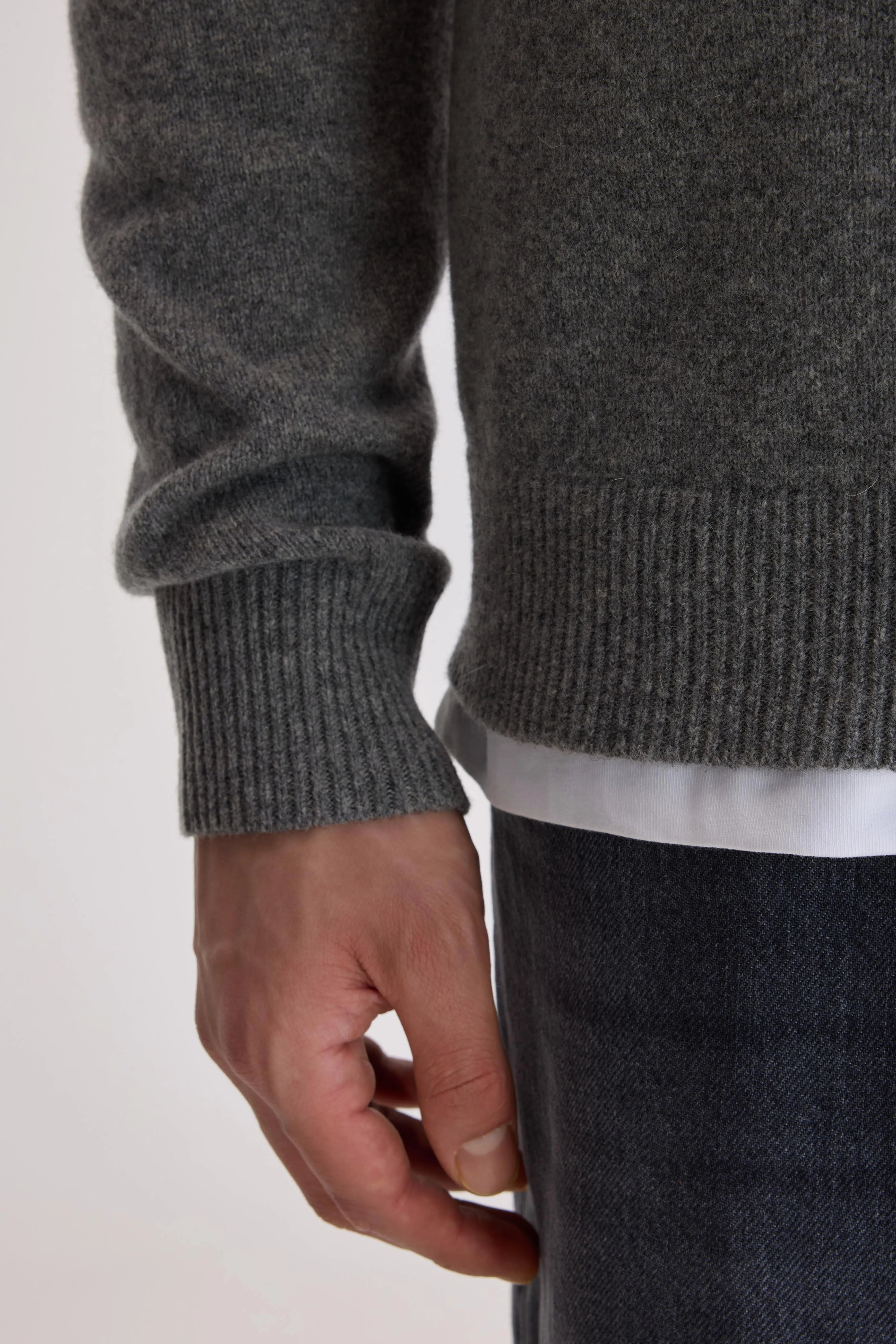 Pull col rond Donoon (252 / M / MID GREY)