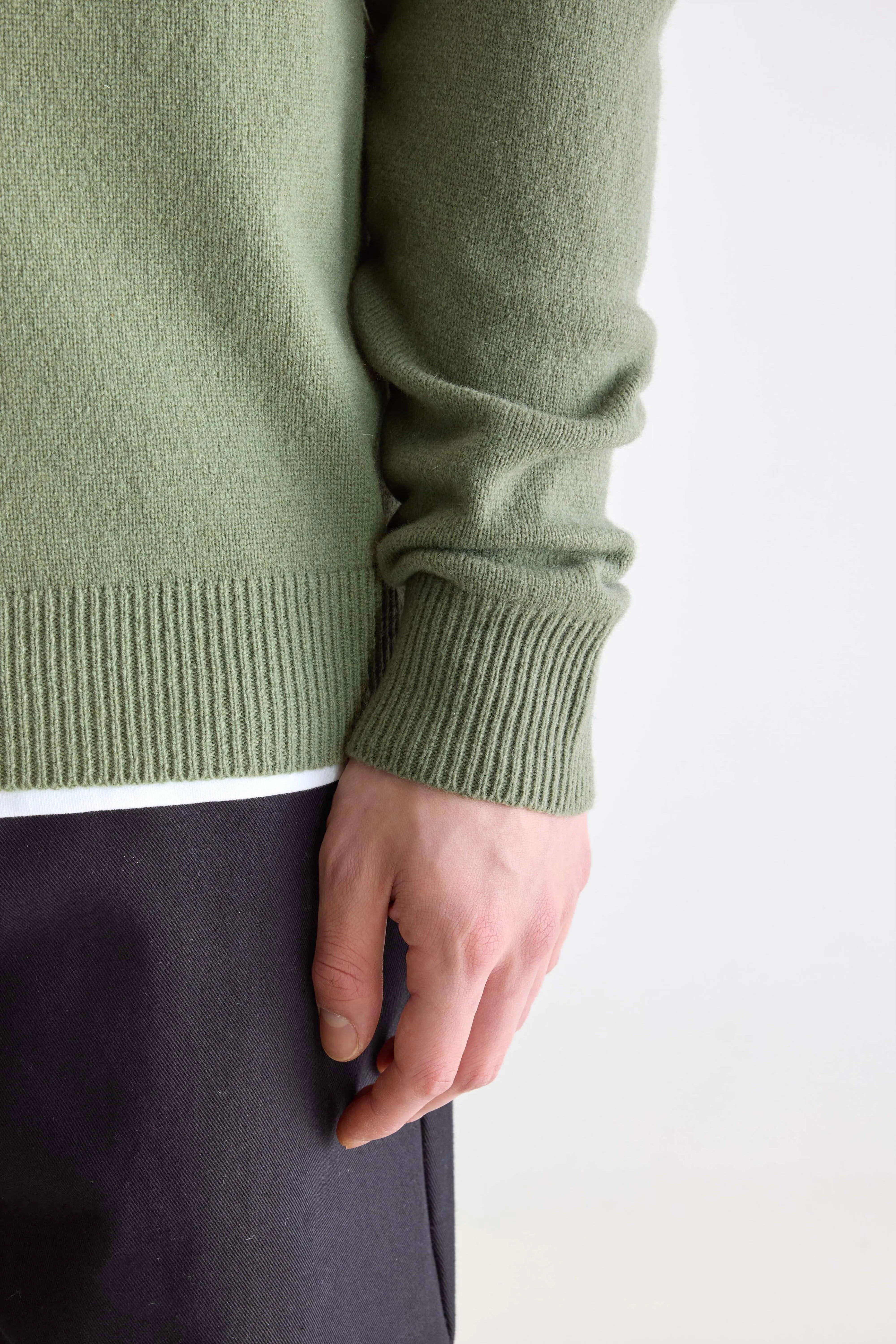 Pull col rond Donoon (252 / M / EUCALYPTUS)