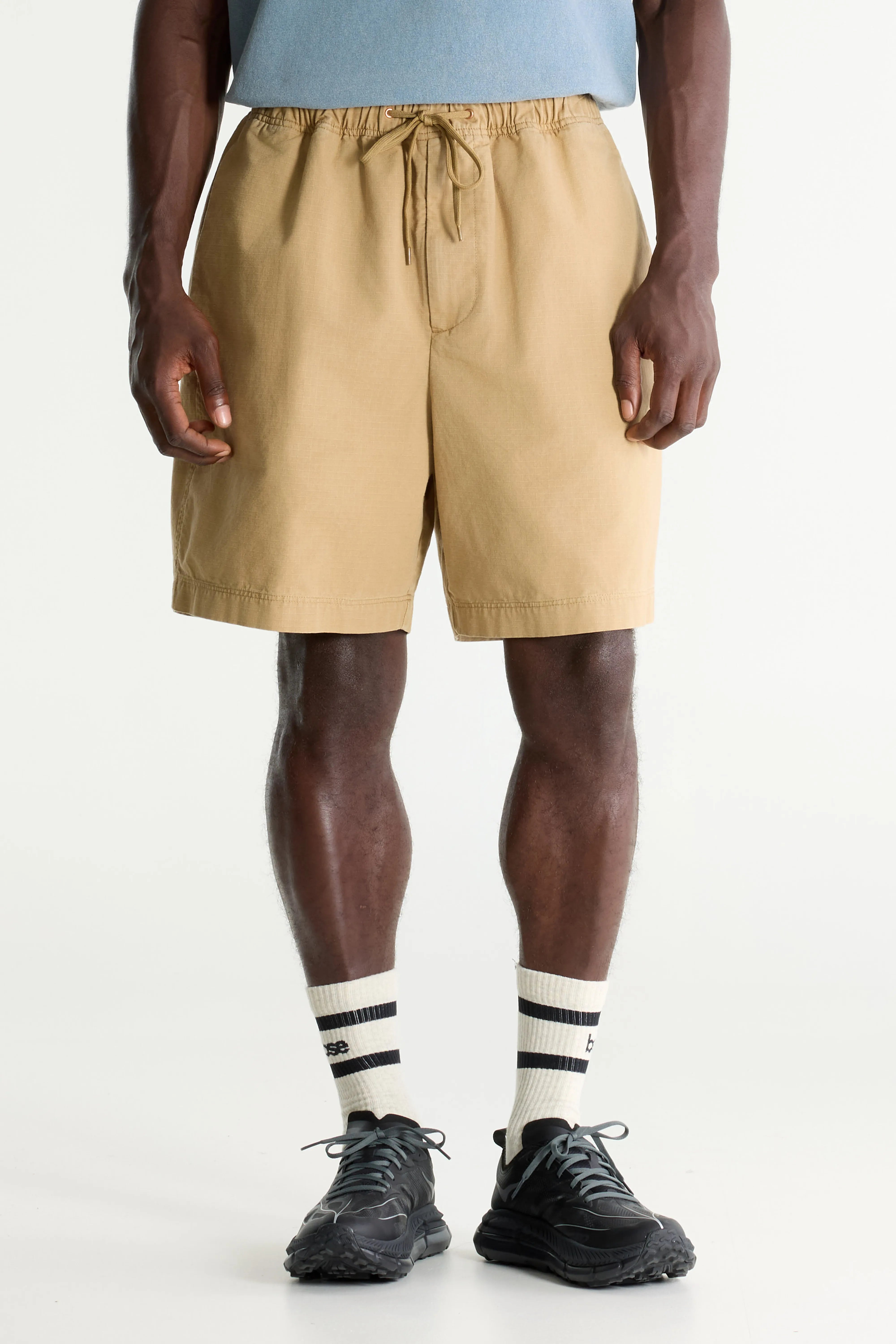 Flank Wide Shorts - Clay For Men | Bellerose