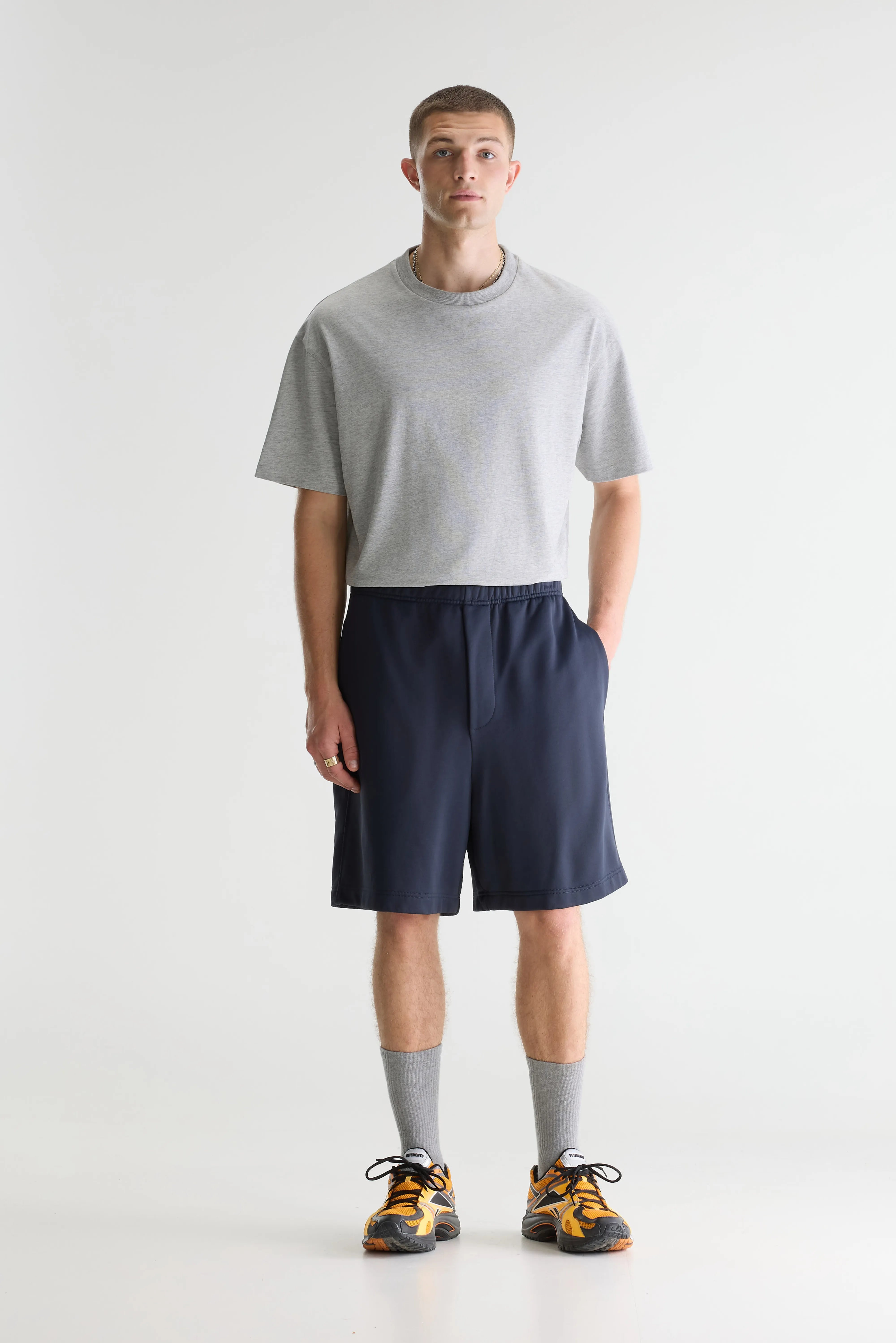Flank Wide Shorts - Dark navy For Men | Bellerose