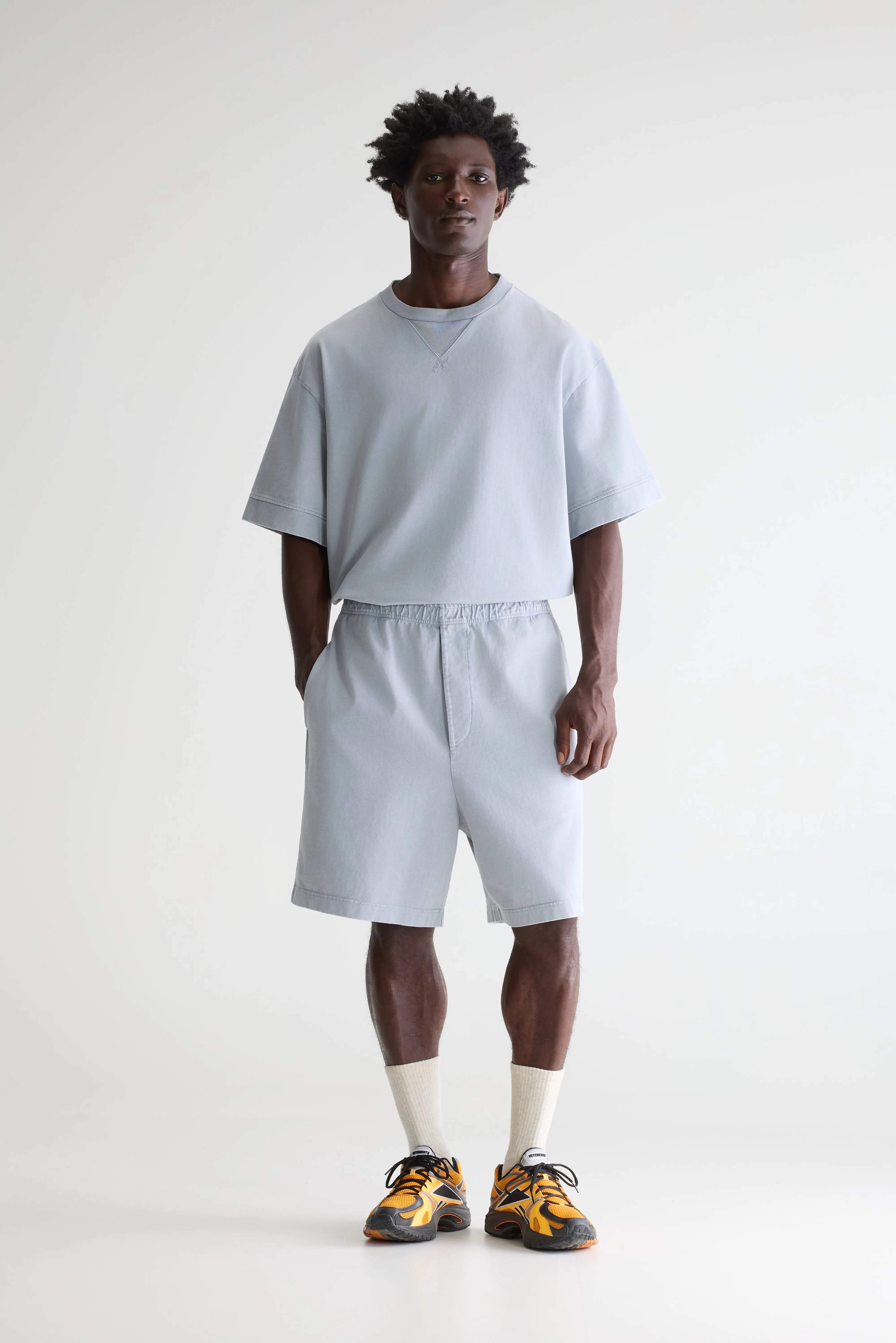 Flank Wide Shorts - Gloomy For Men | Bellerose