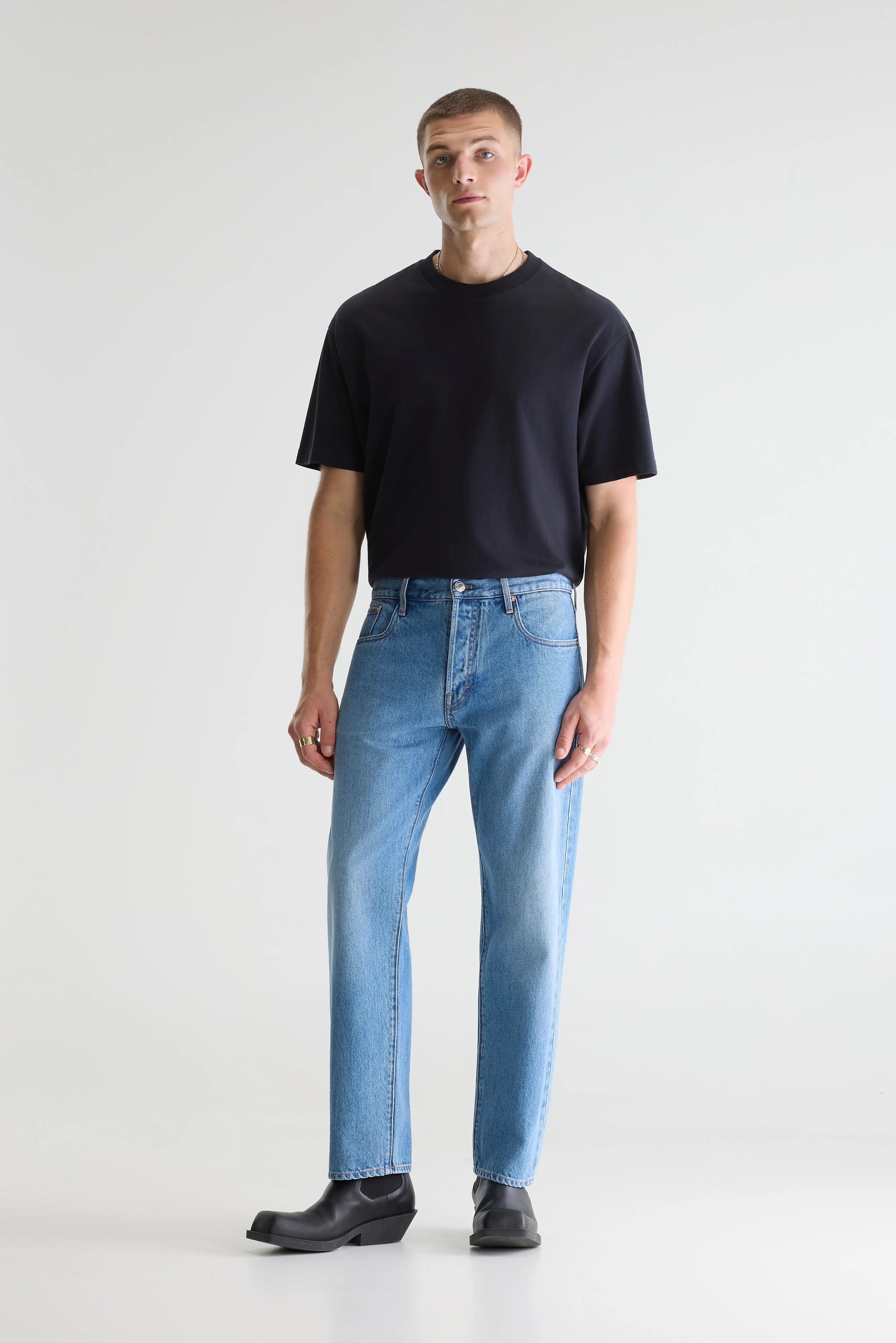 Denim N. 01 Jean Ample - Stone wash Pour Homme | Bellerose
