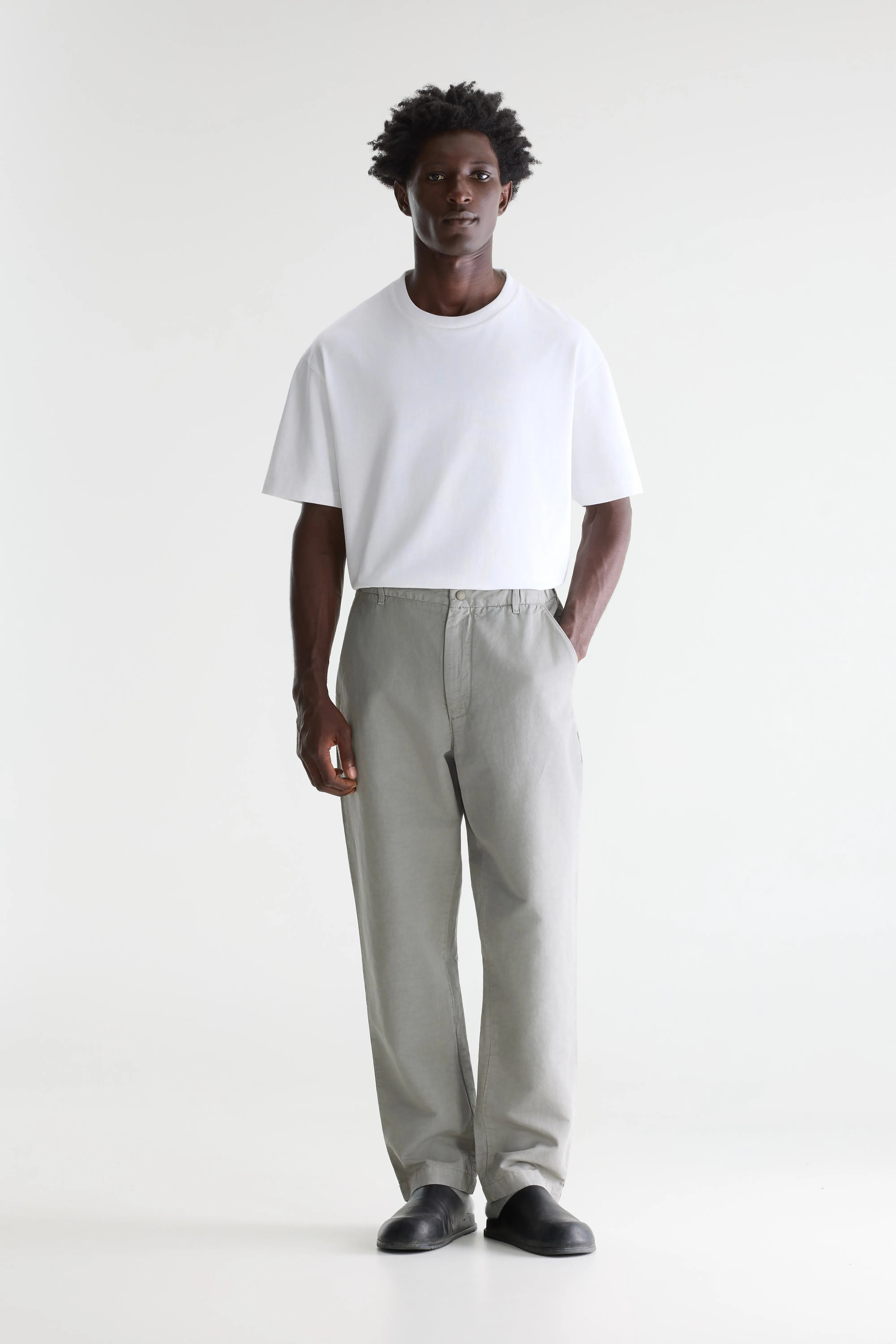 Paynt Relaxed Trousers - Concrete For Men | Bellerose