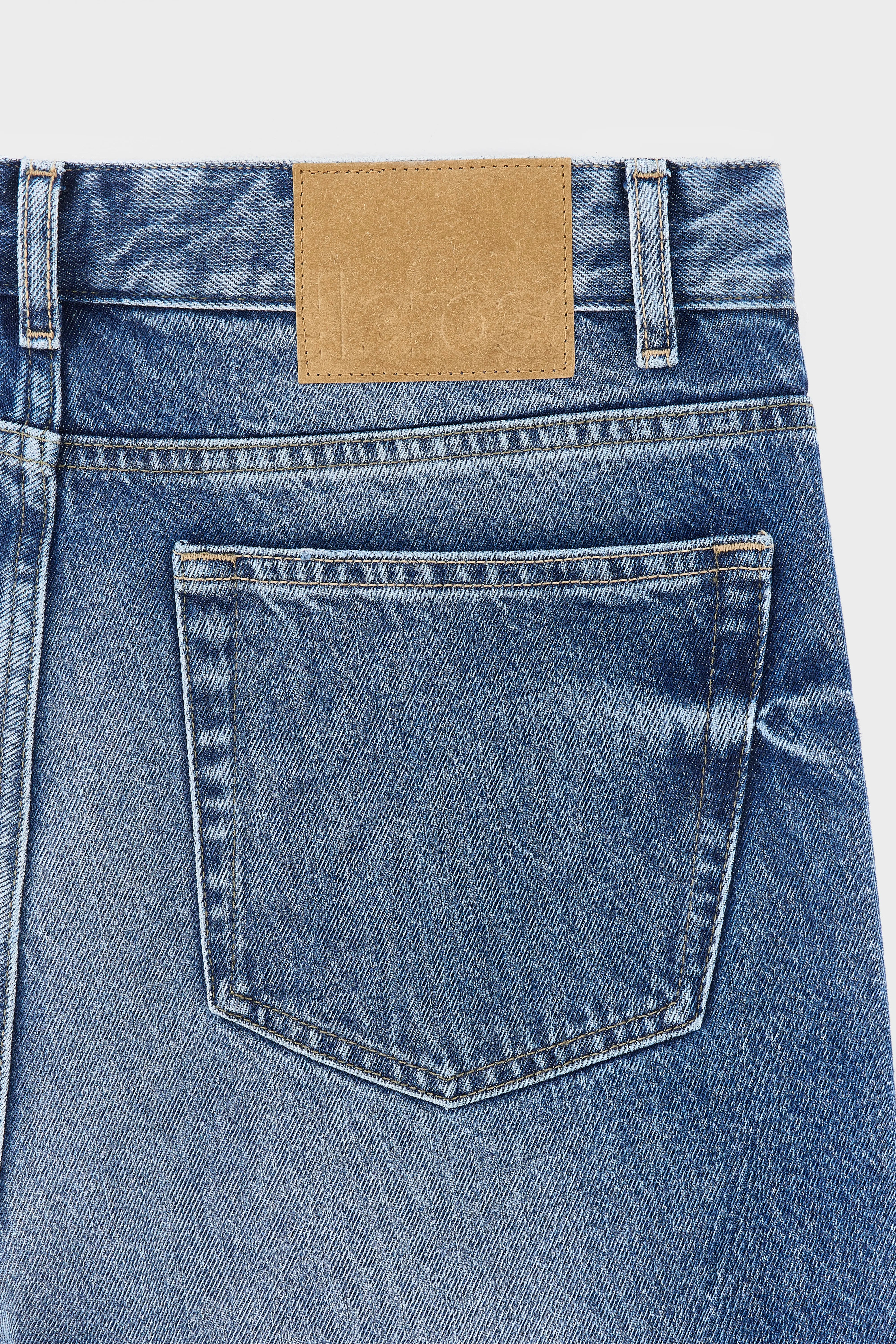 Denim N. 08 straight jeans (261 / M / MD BLUE MARBLE)