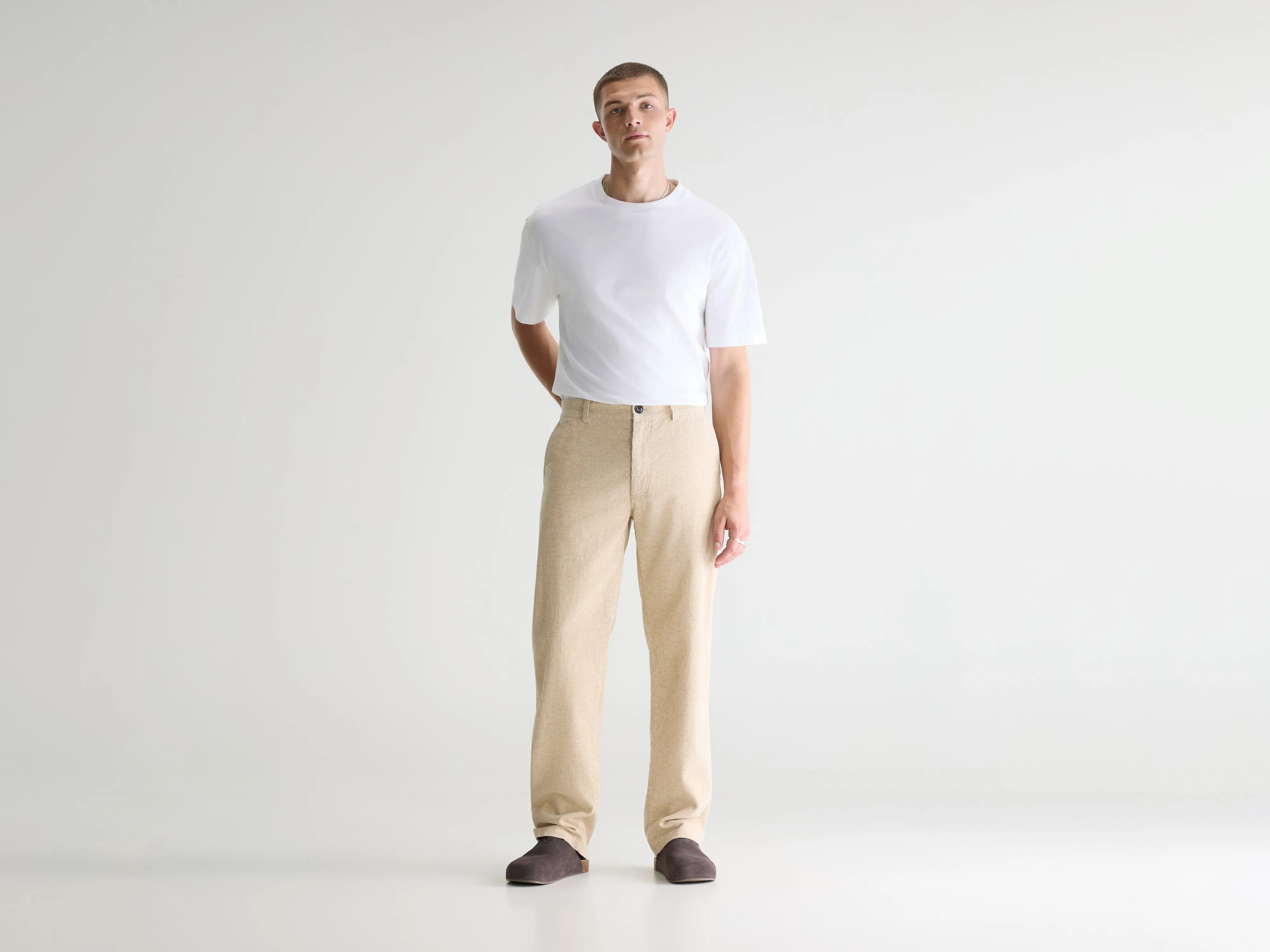 Jagger corduroy chino broek (261 / M / CALCAIRE)