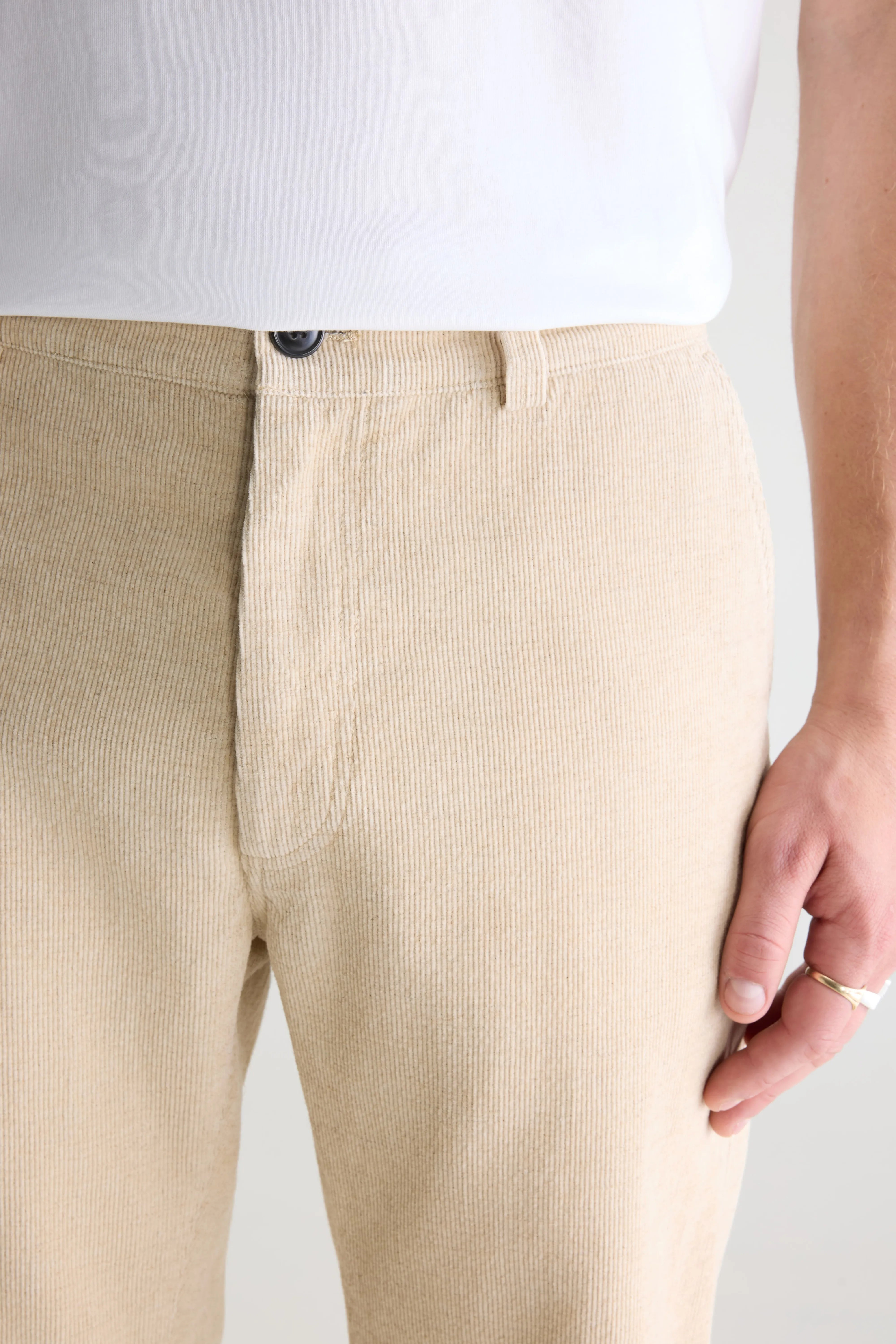 Jagger corduroy chino broek (261 / M / CALCAIRE)