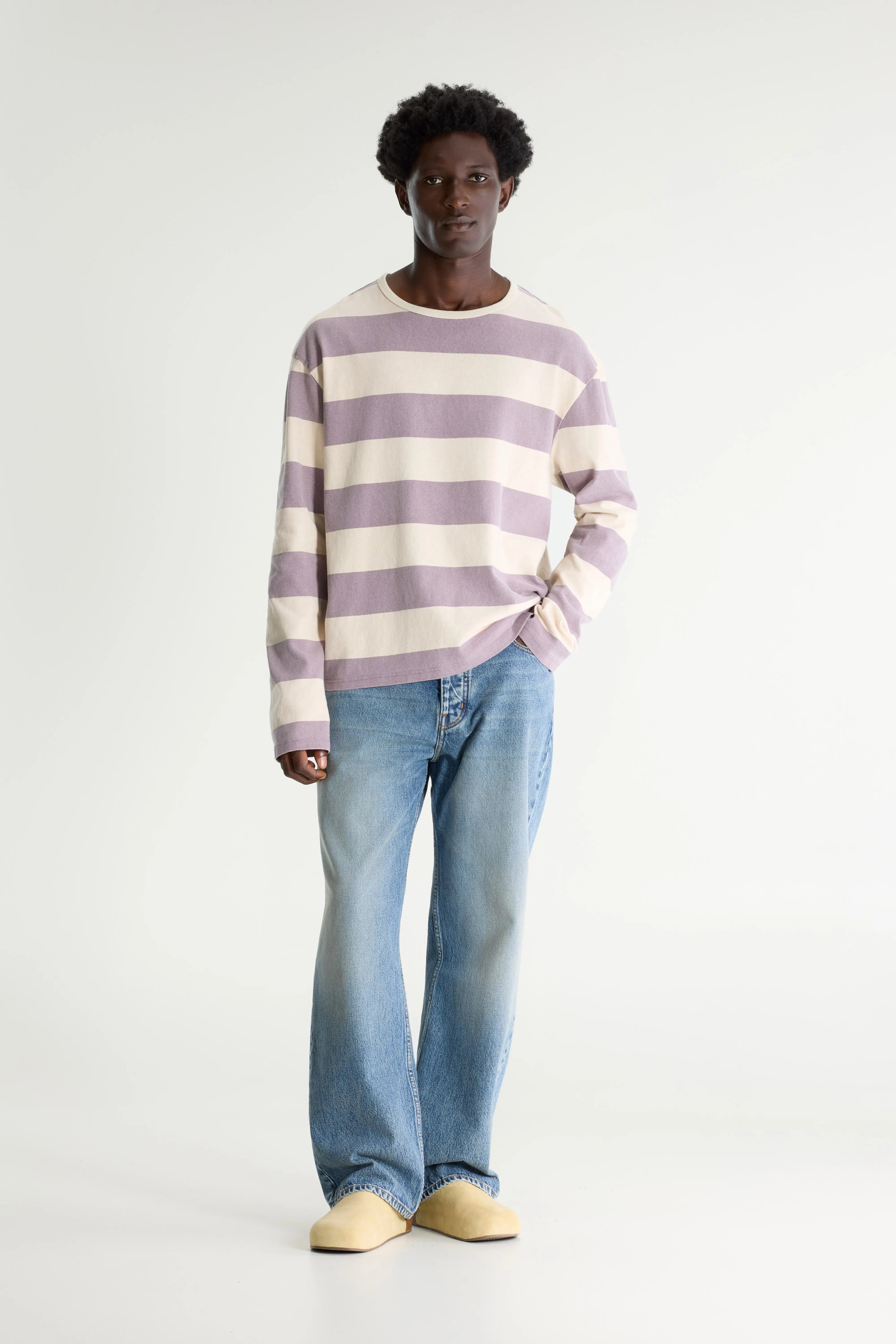 Fuller Long-sleeve T-shirt - Heather / Wan For Men | Bellerose