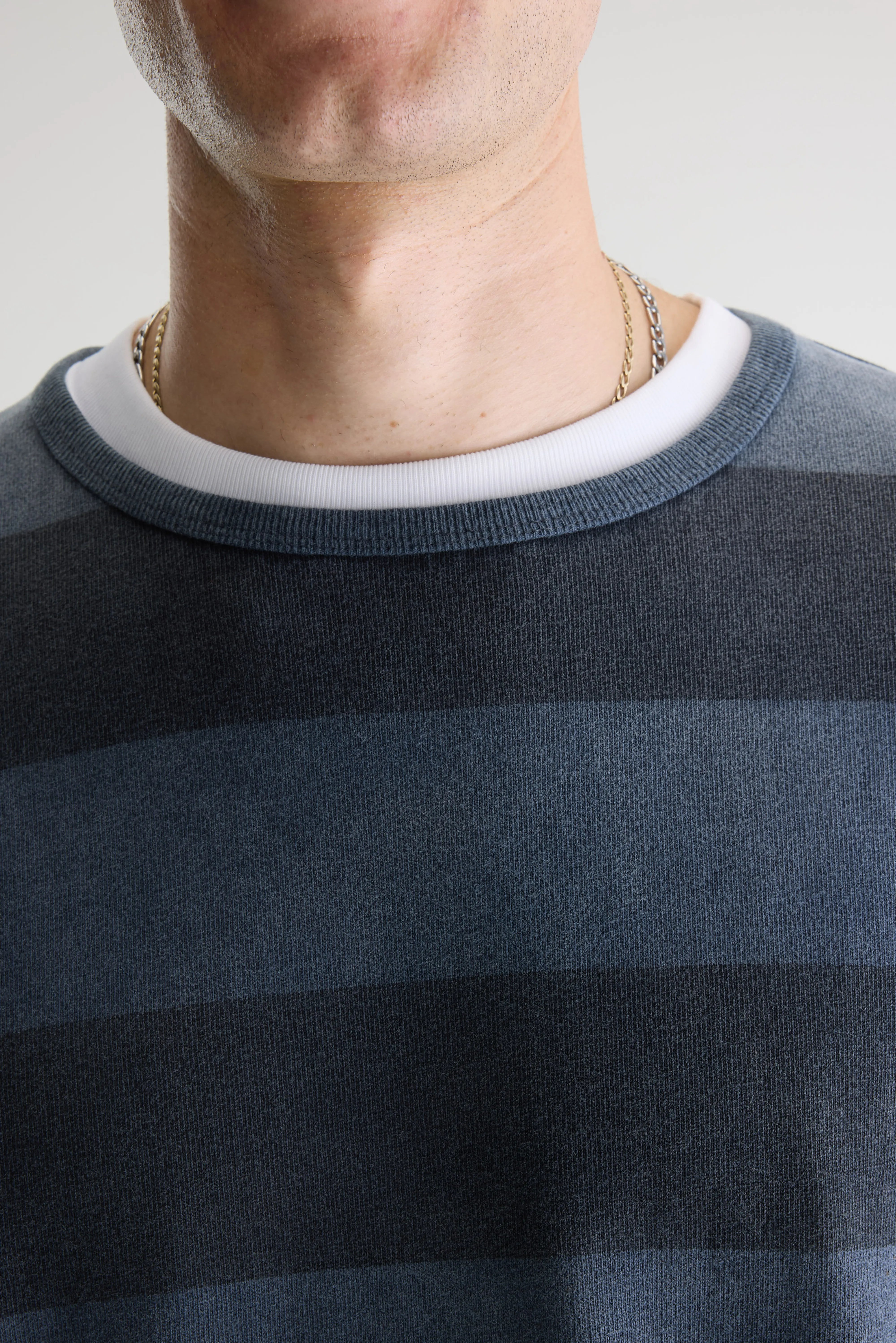 Fuller Long-sleeve T-shirt - Dark navy / Pirate For Men | Bellerose