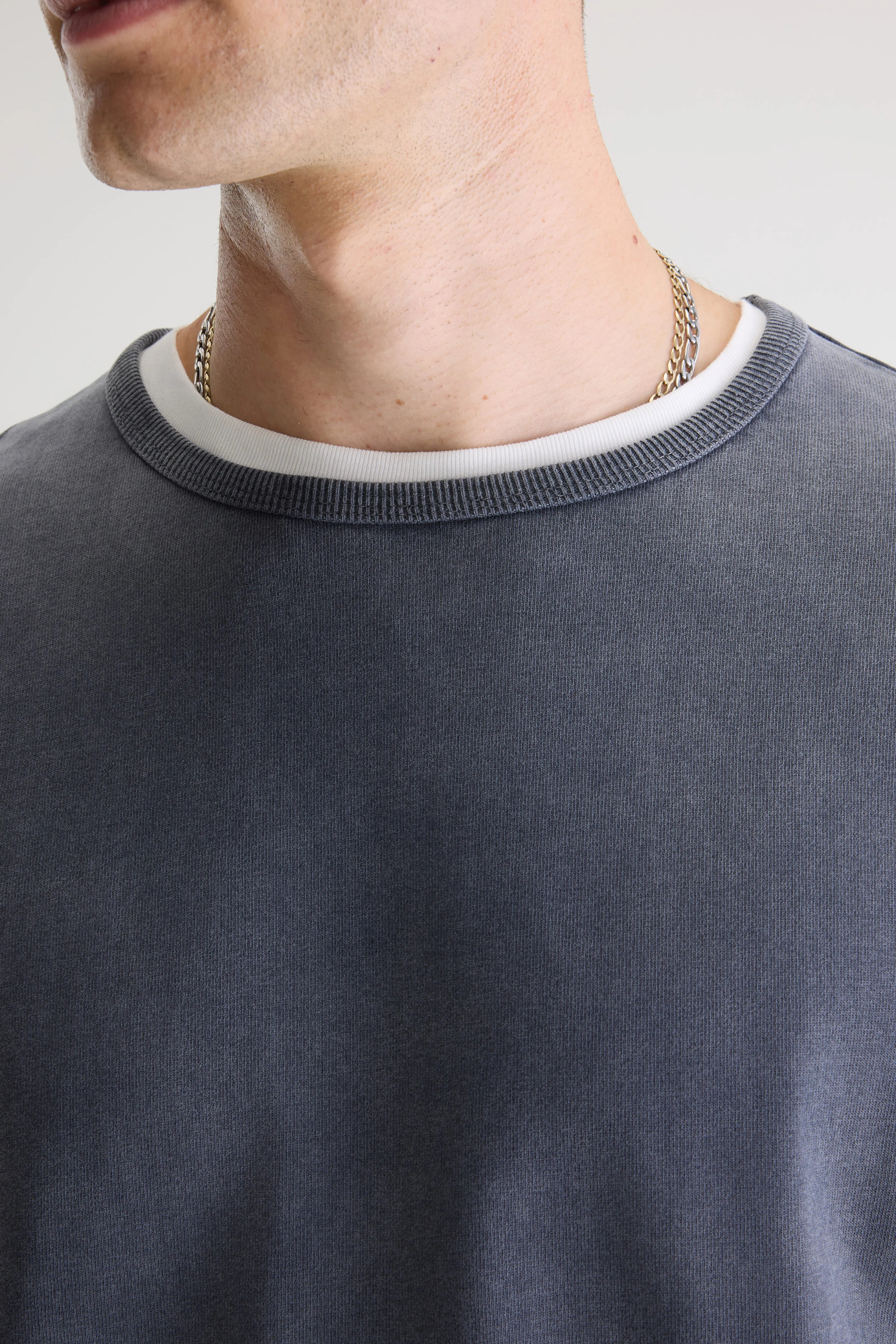 Fuller t-shirt met lange mouwen  (261 / M / NAVY)