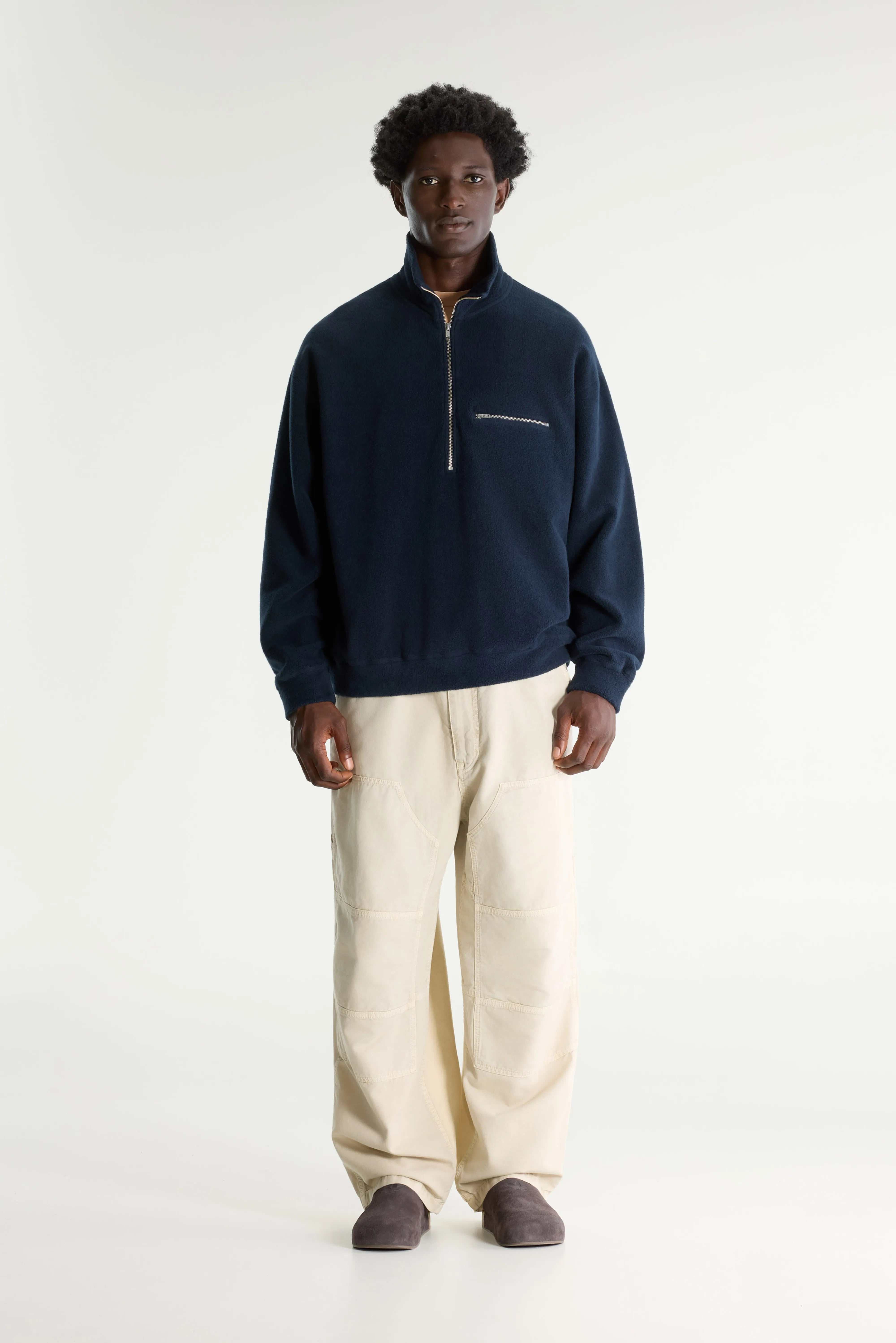 Maber Sweatshirt Met Kwartrits - Parker Voor Heren | Bellerose