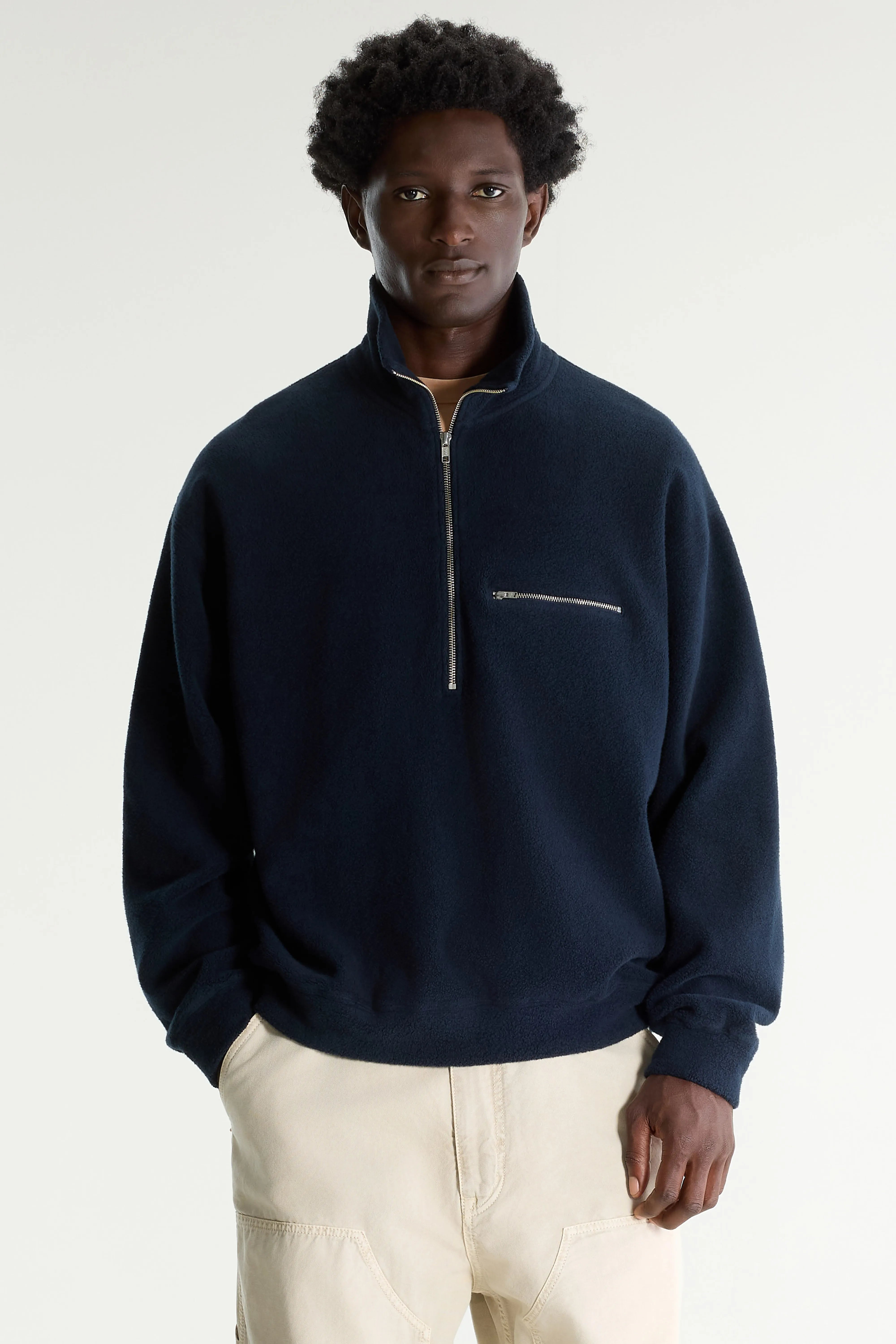 Maber Sweatshirt Met Kwartrits - Parker Voor Heren | Bellerose