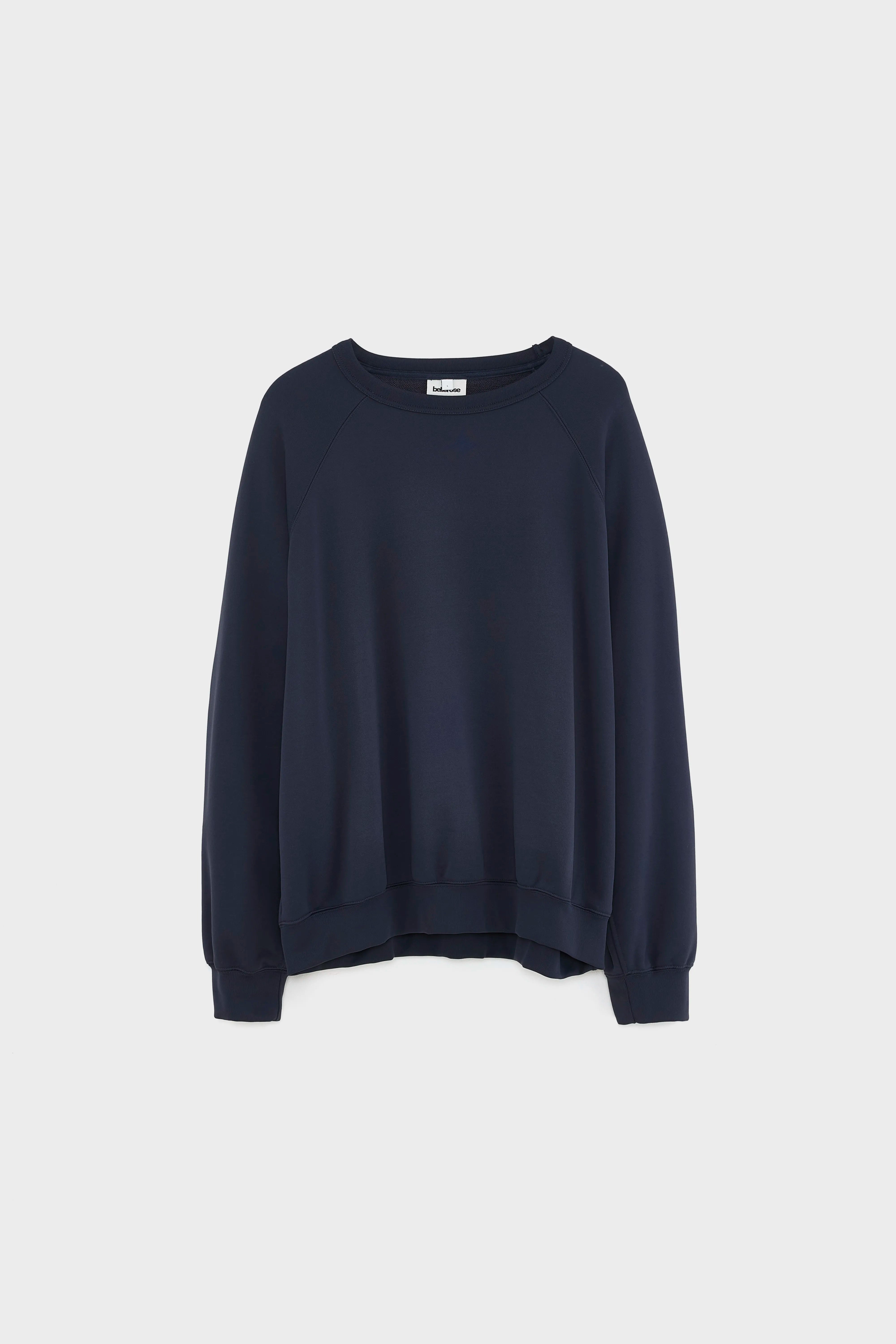 Fablan sweatshirt met ronde hals (261 / M / DARK NAVY)