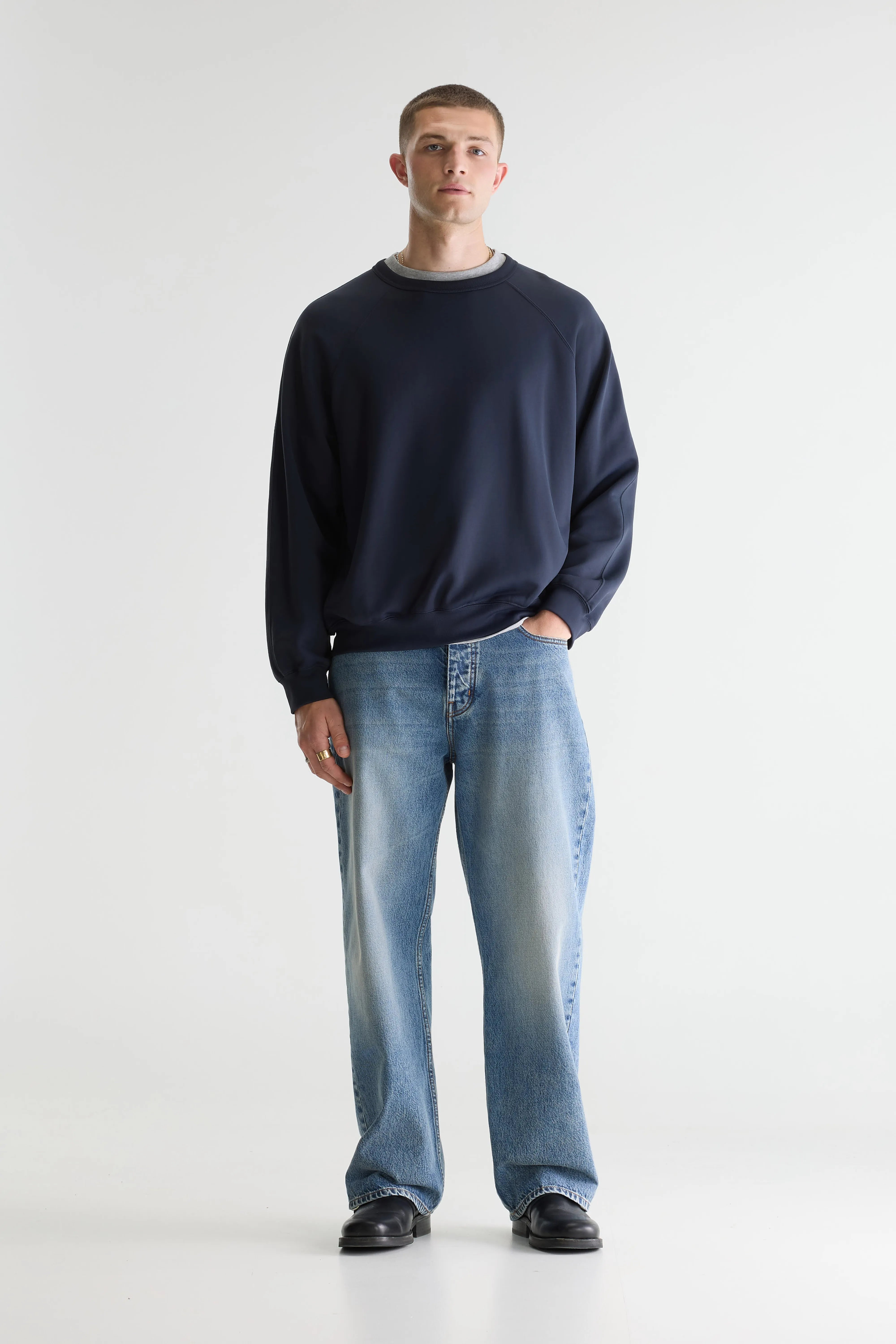 Fablan Sweatshirt Met Ronde Hals - Dark navy Voor Heren | Bellerose