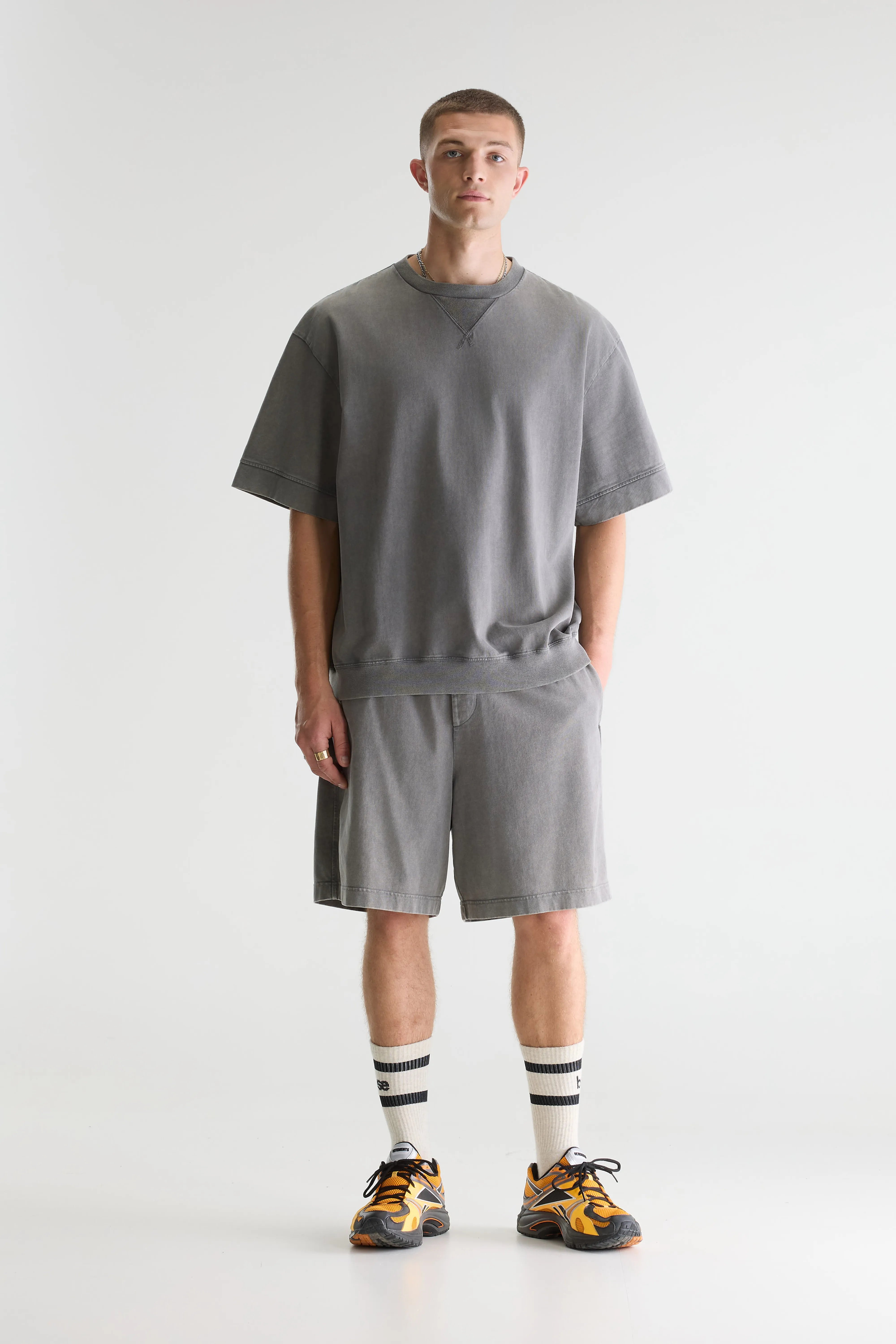 Fantom Short Sleeve T-shirt - Oxyd grey For Men | Bellerose
