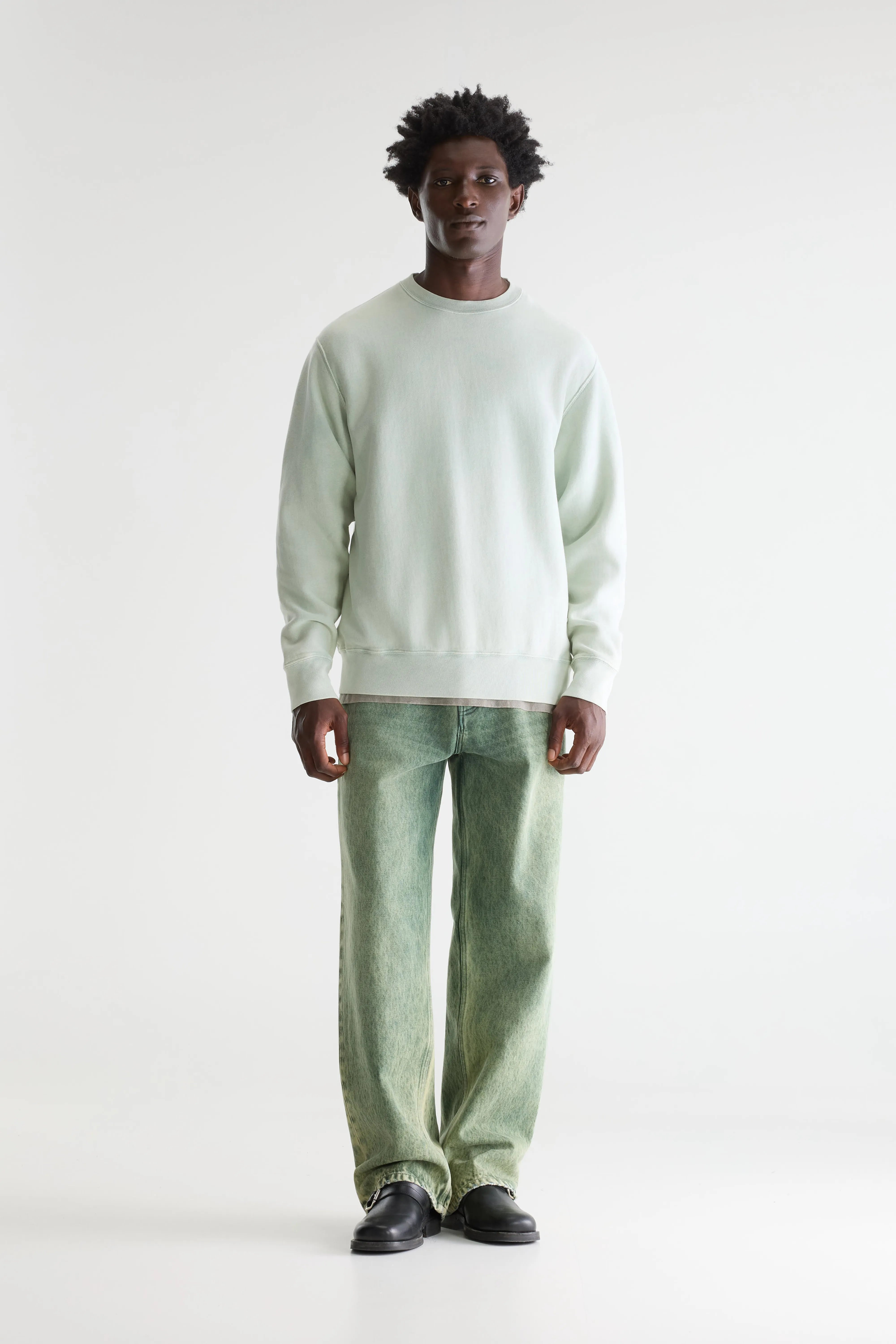 Flake Crewneck Sweatshirt - Aqua For Men | Bellerose