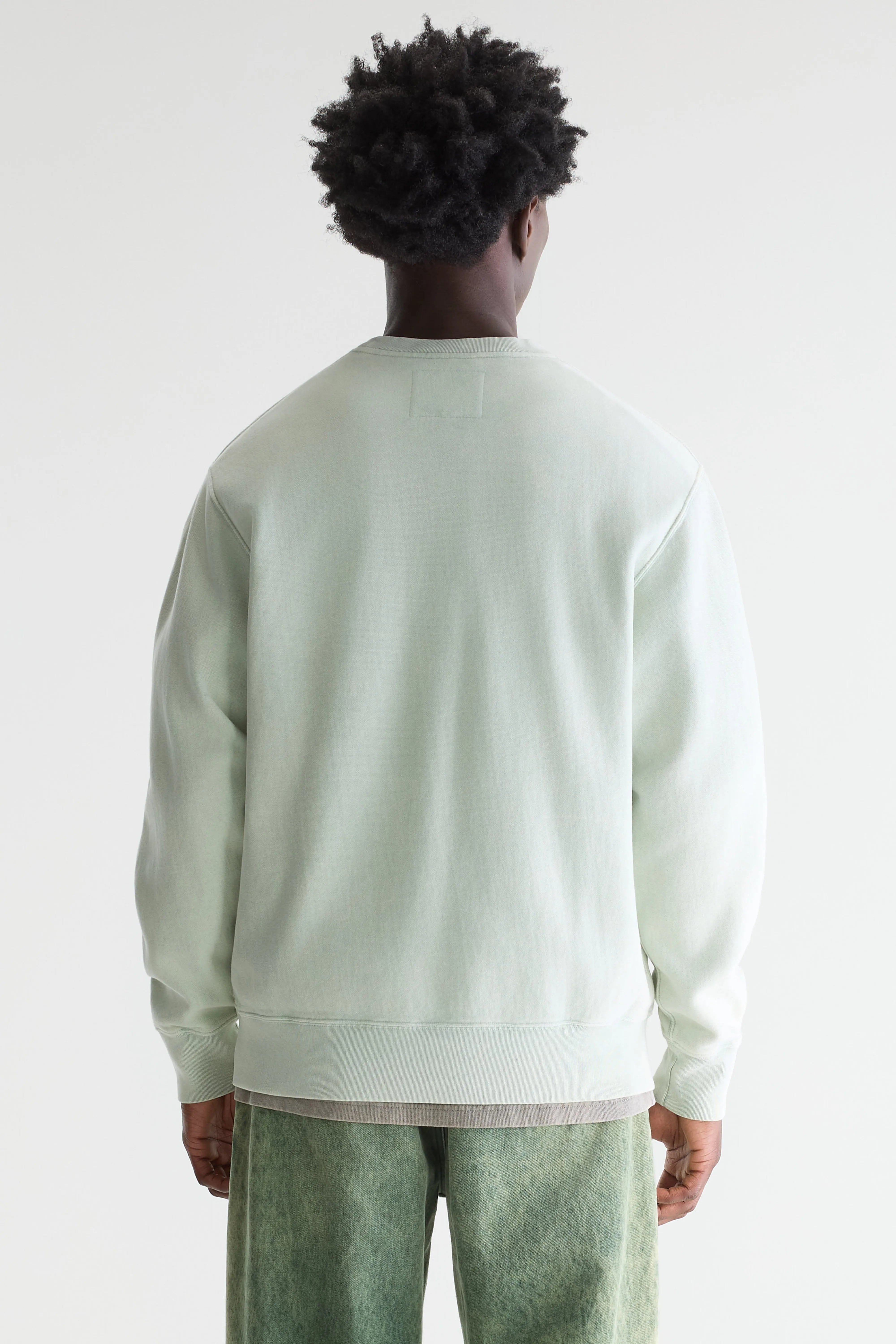 Flake Sweatshirt Met Ronde Hals - Aqua Voor Heren | Bellerose
