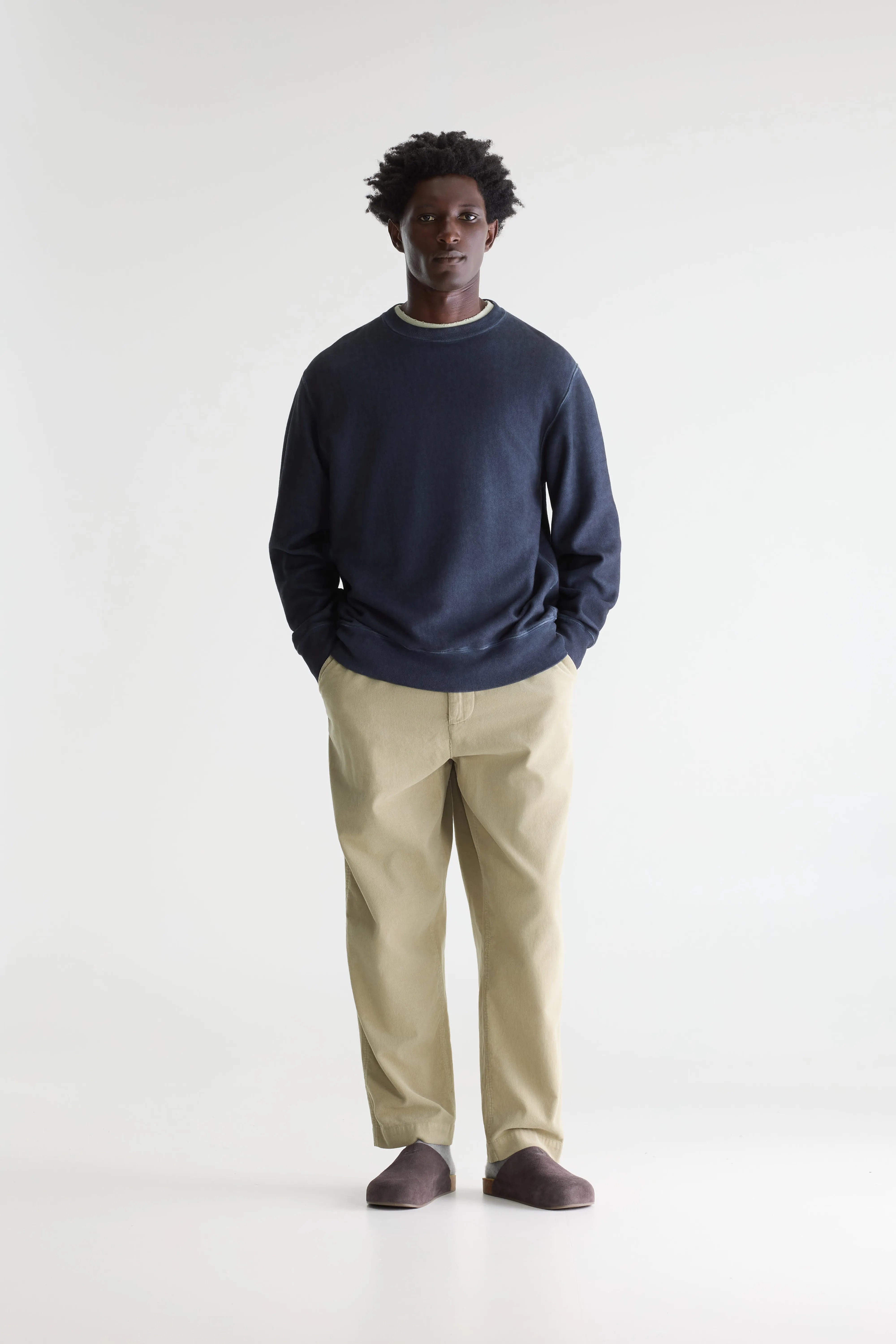 Flake Sweatshirt Met Ronde Hals - Dark navy Voor Heren | Bellerose