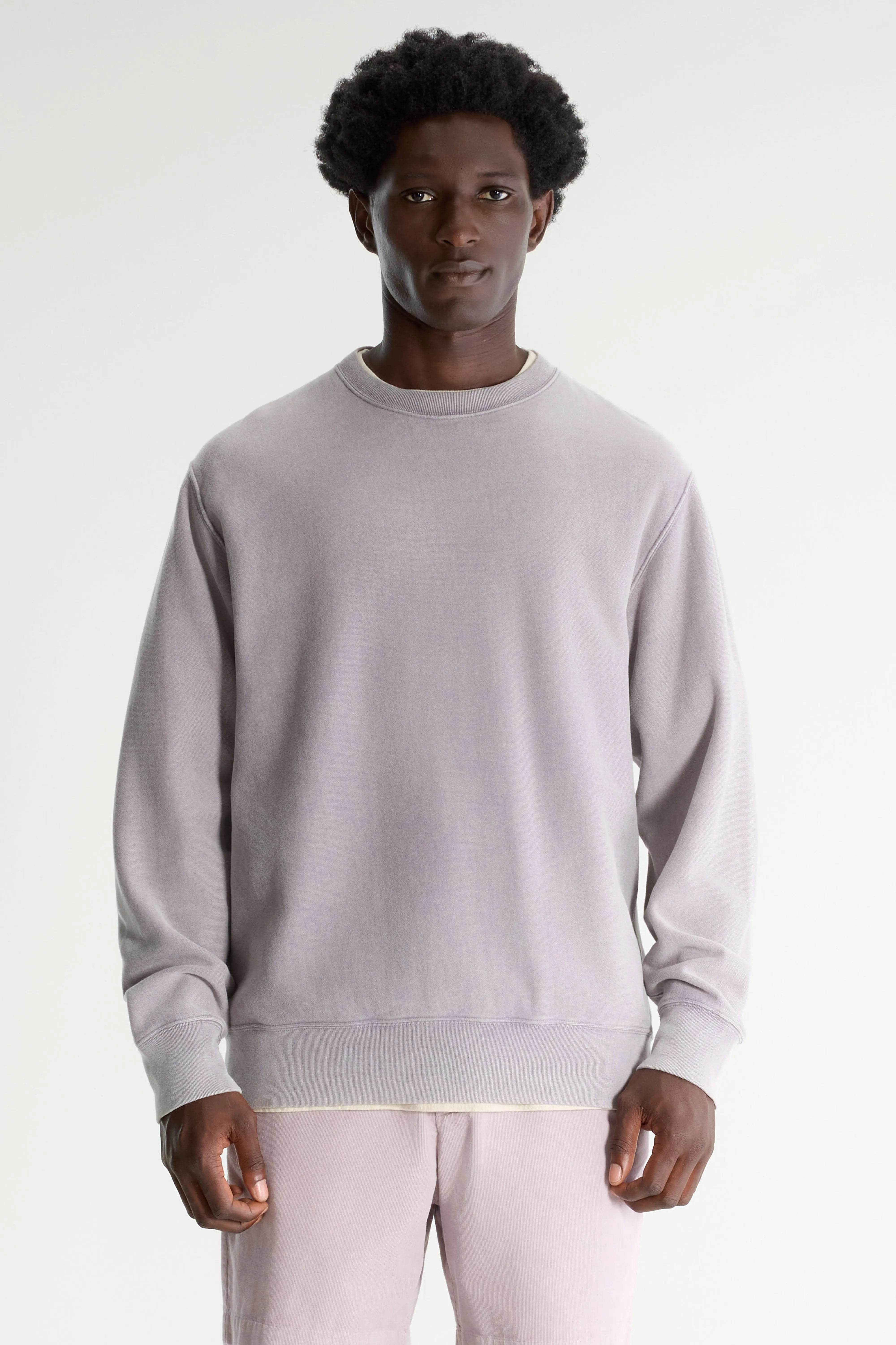 Flake Sweatshirt Met Ronde Hals - Heather Voor Heren | Bellerose