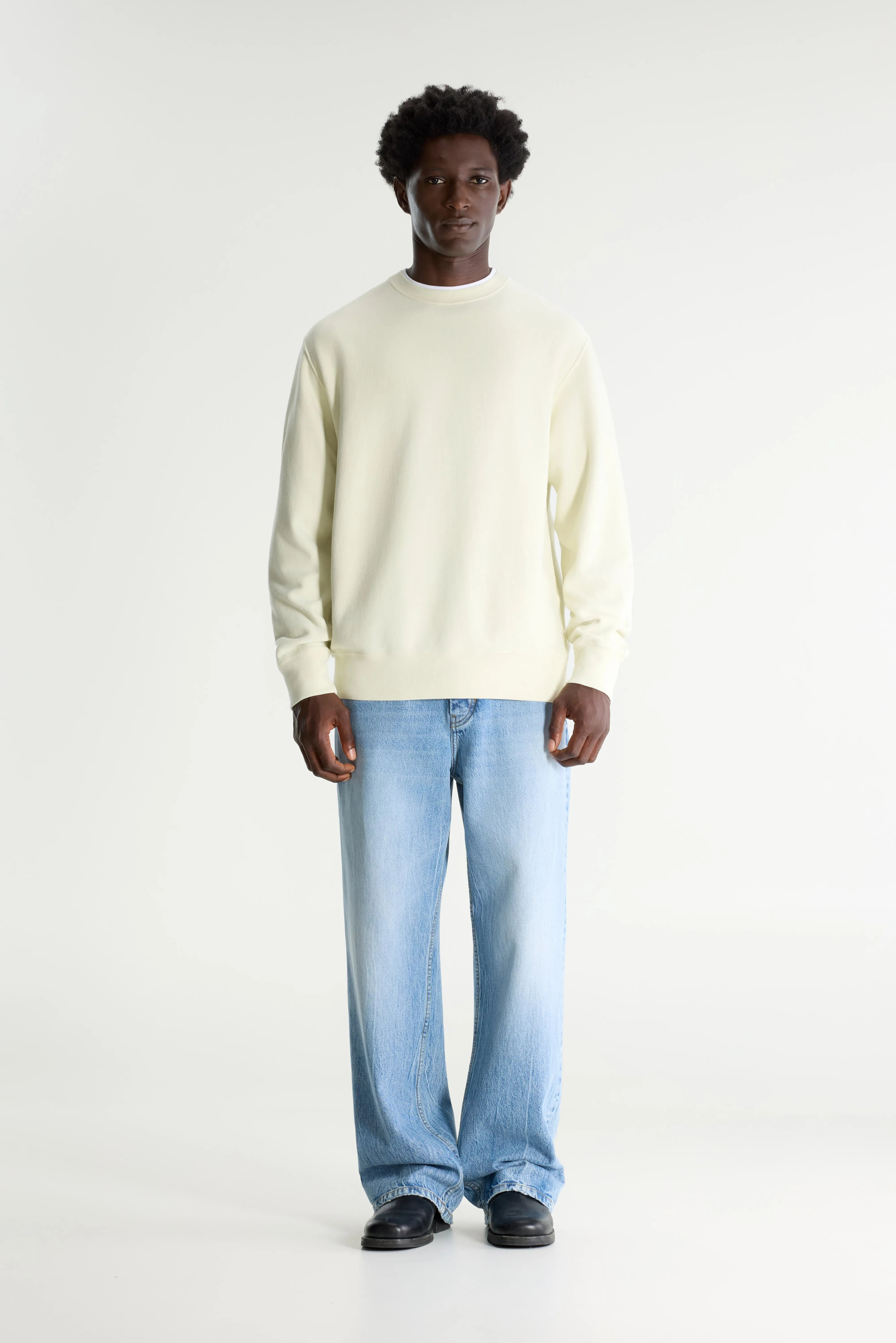 Flake Sweatshirt Met Ronde Hals - Butter Voor Heren | Bellerose