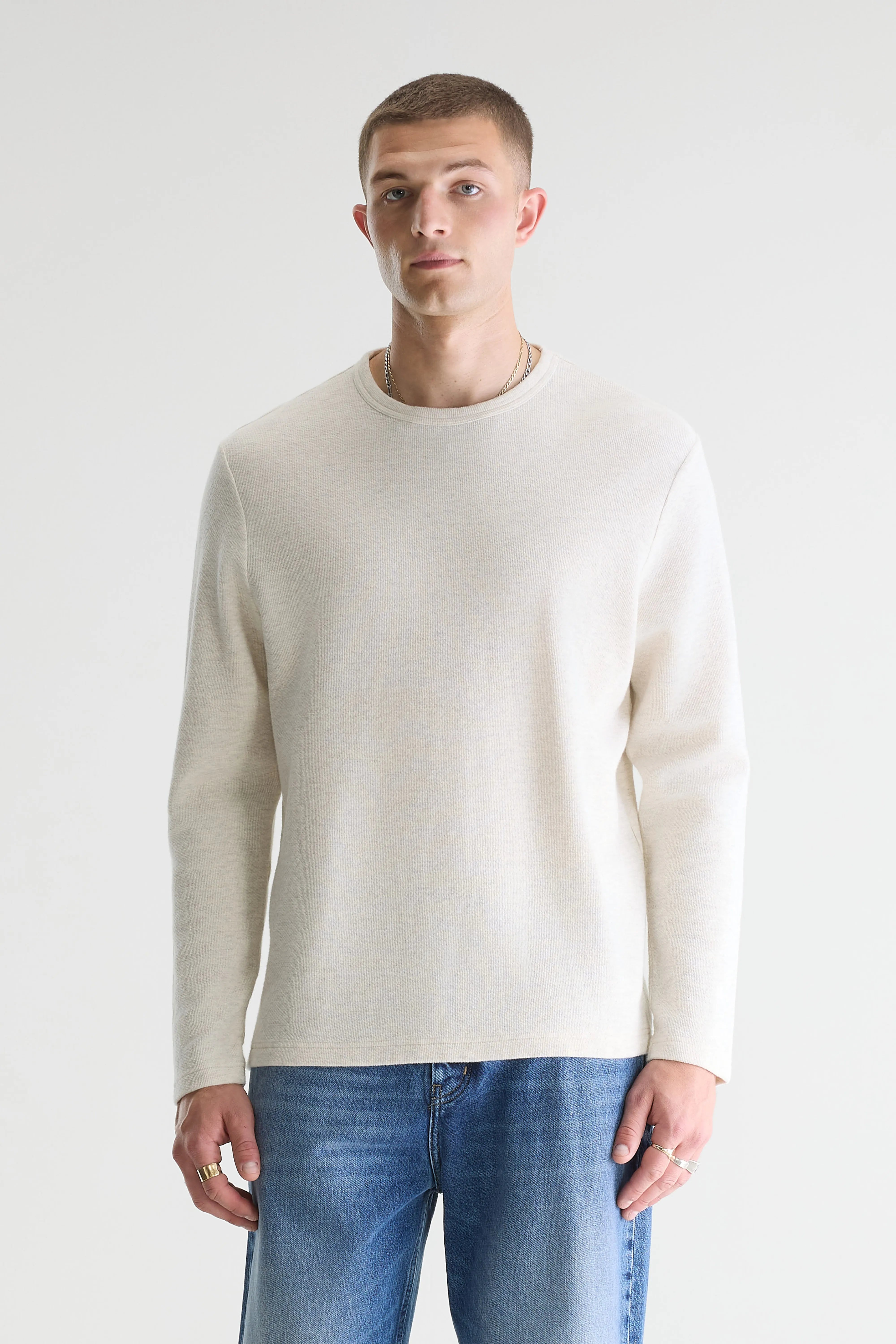 Fresh Long-sleeve T-shirt - Oyster For Men | Bellerose