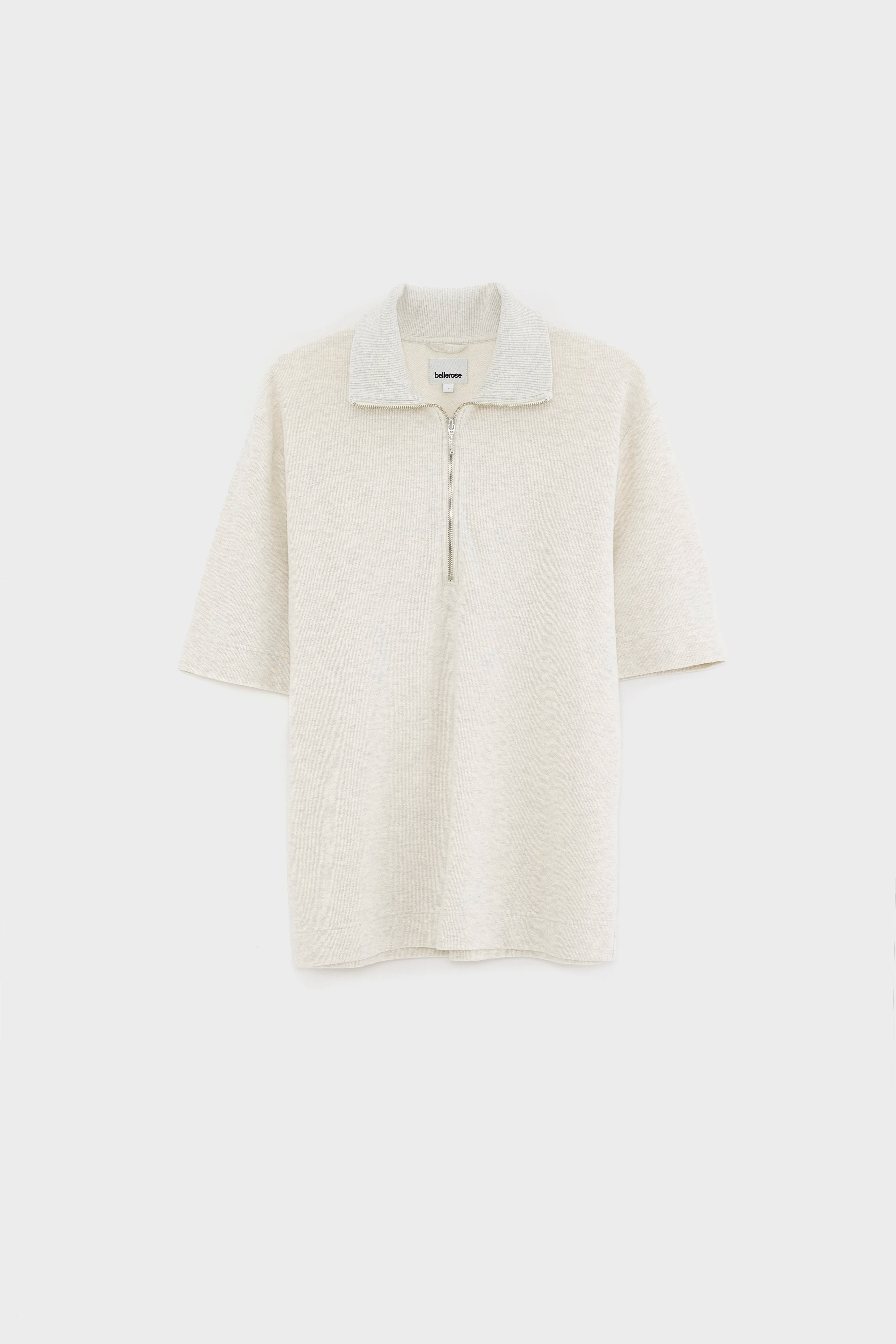 Silas polo met ritssluiting  (261 / M / OYSTER)