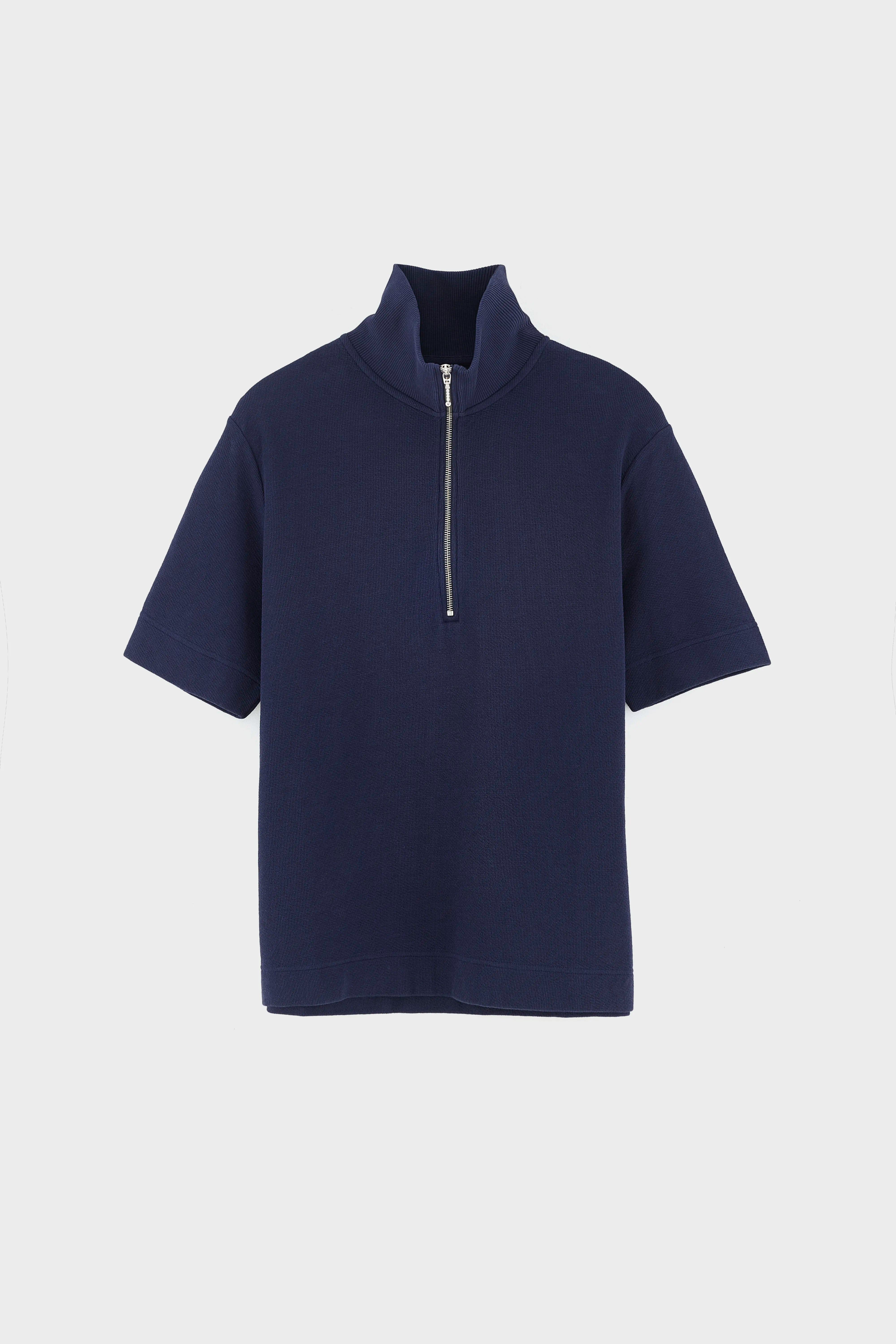 Silas Polo Met Ritssluiting - Navy Voor Heren | Bellerose