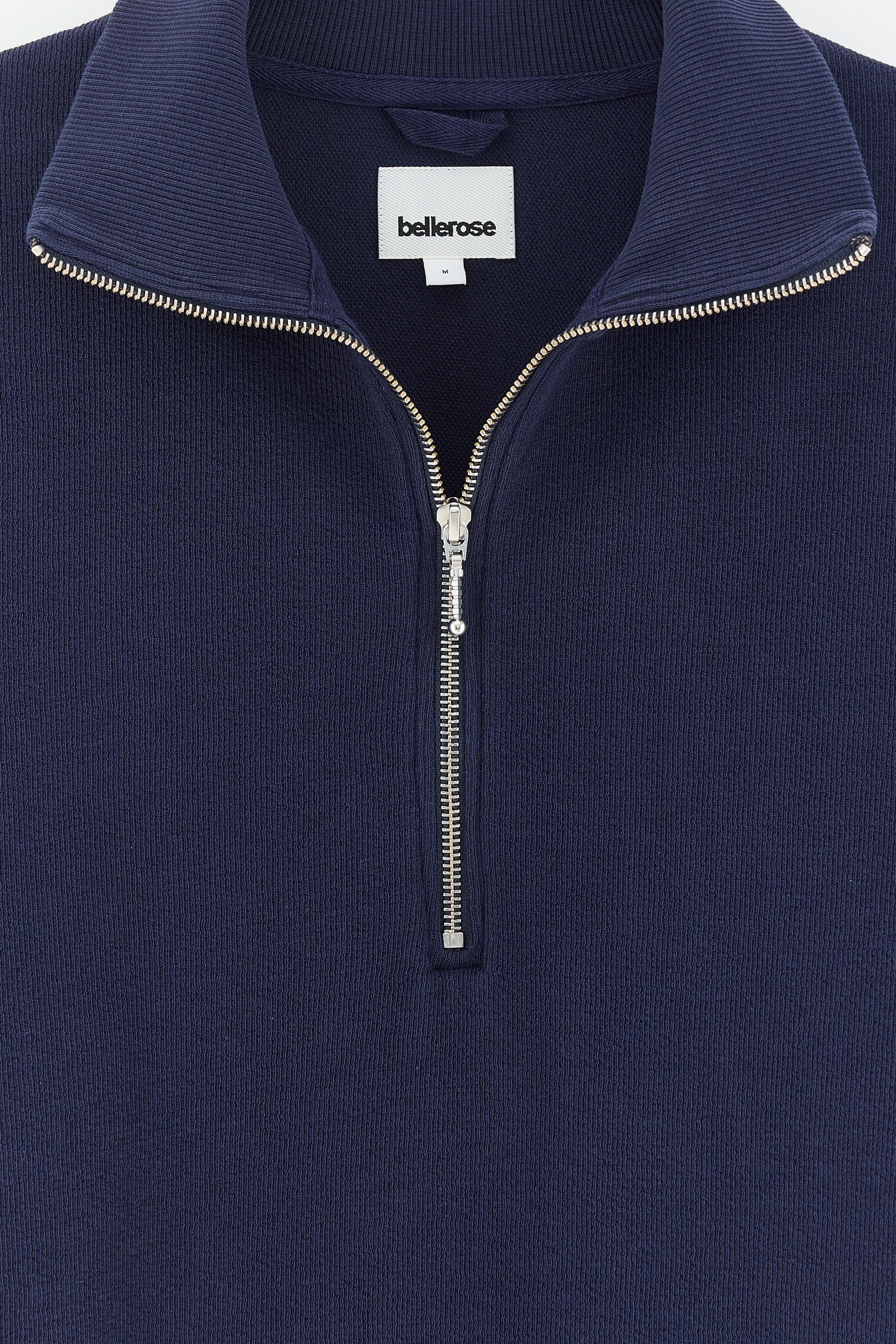 Silas Polo Met Ritssluiting - Navy Voor Heren | Bellerose