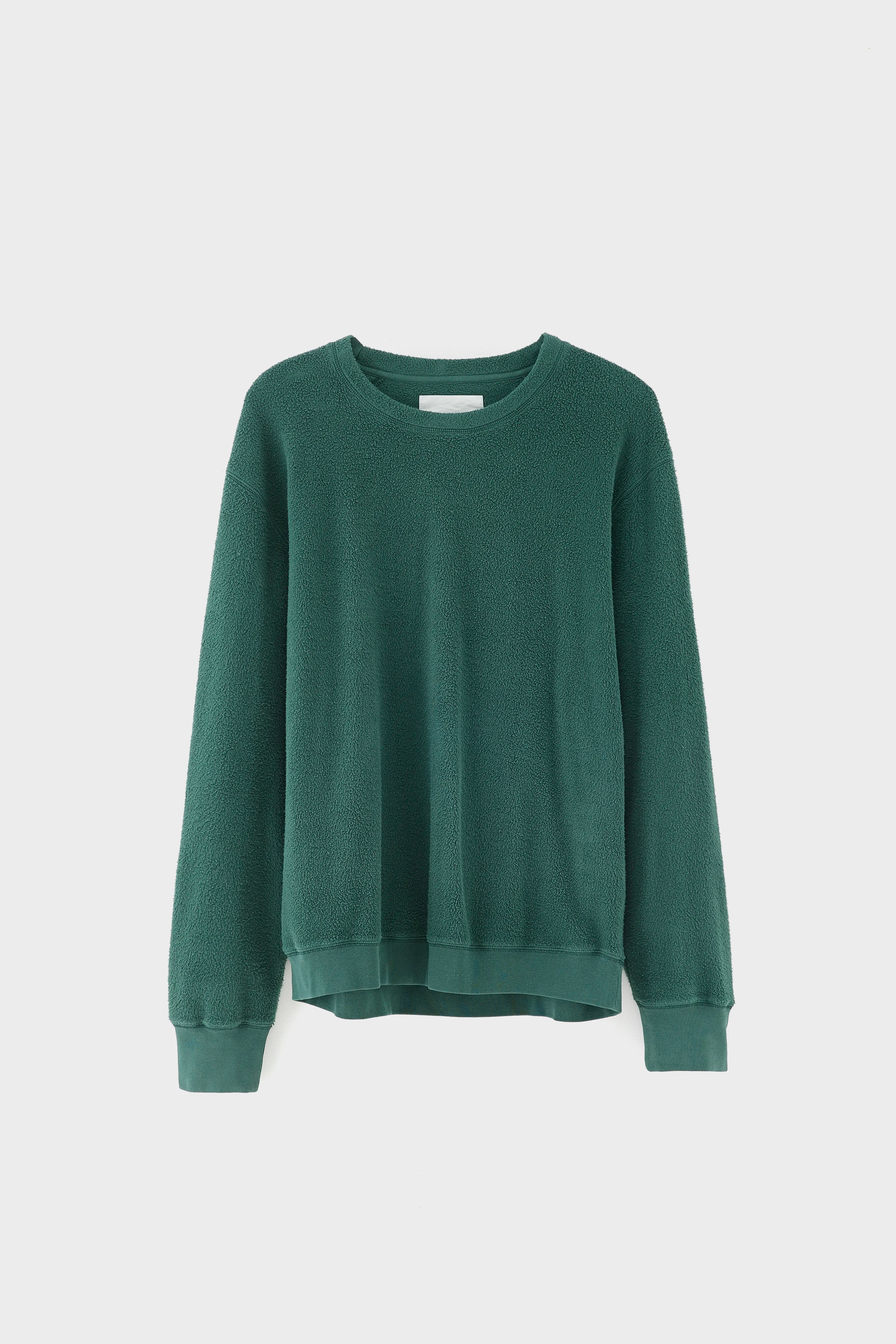 Matt sweatshirt met ronde hals  (261 / M / CYPRES)