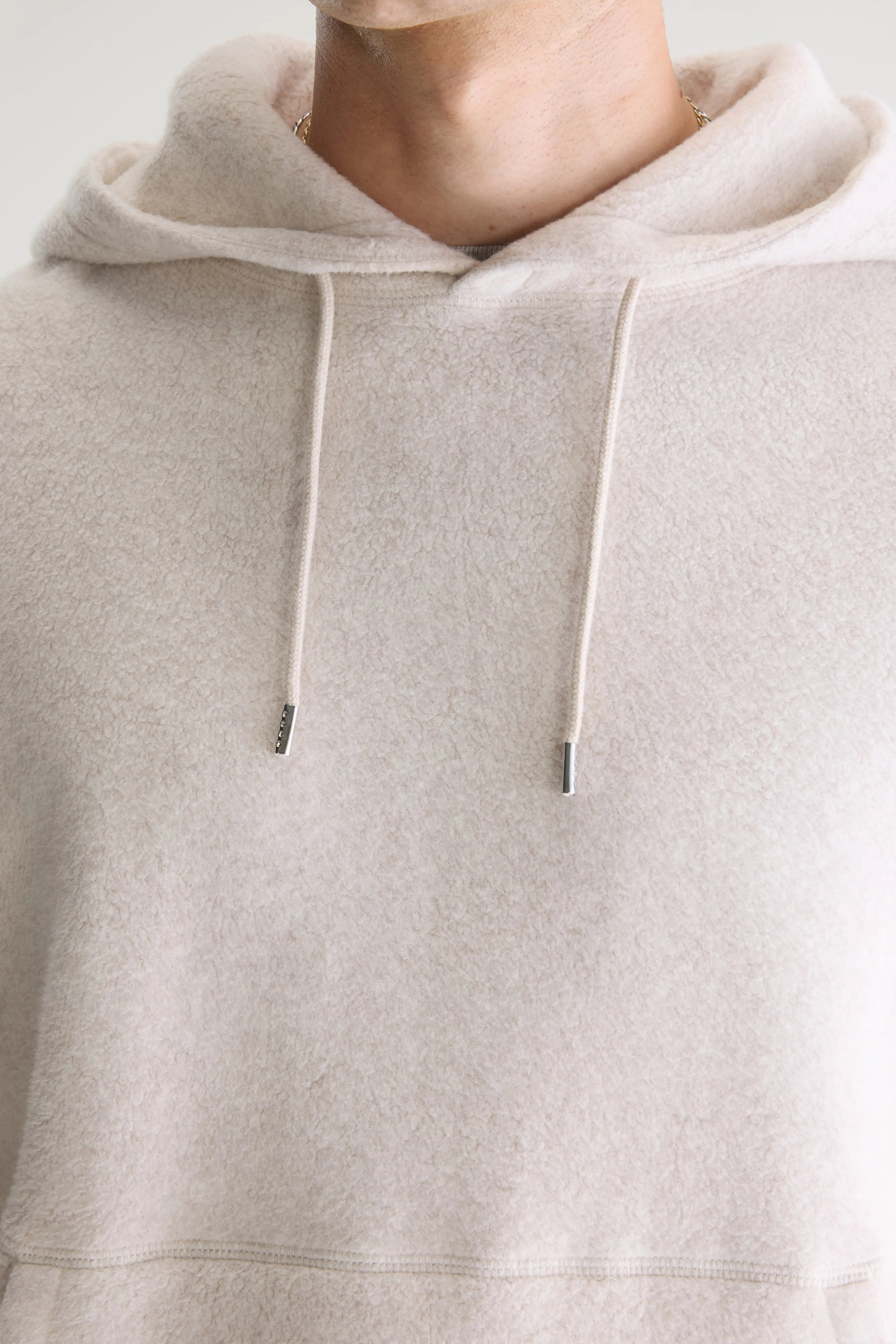 Mattis Relaxte Hoodie - Calcaire Voor Heren | Bellerose