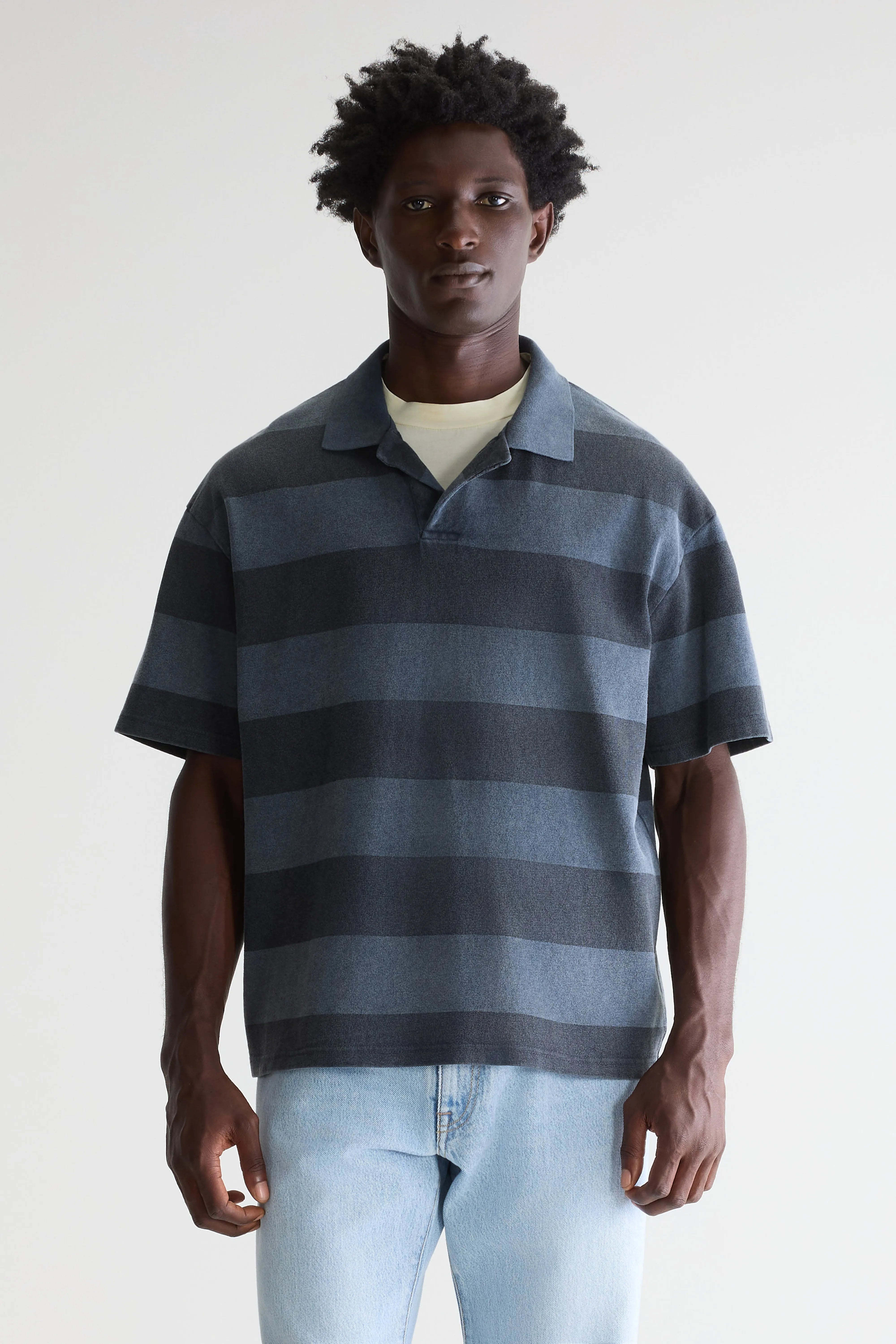 Forst Gestreepte Polo Met Korte Mouwen - Dark navy / Pirate Voor Heren | Bellerose