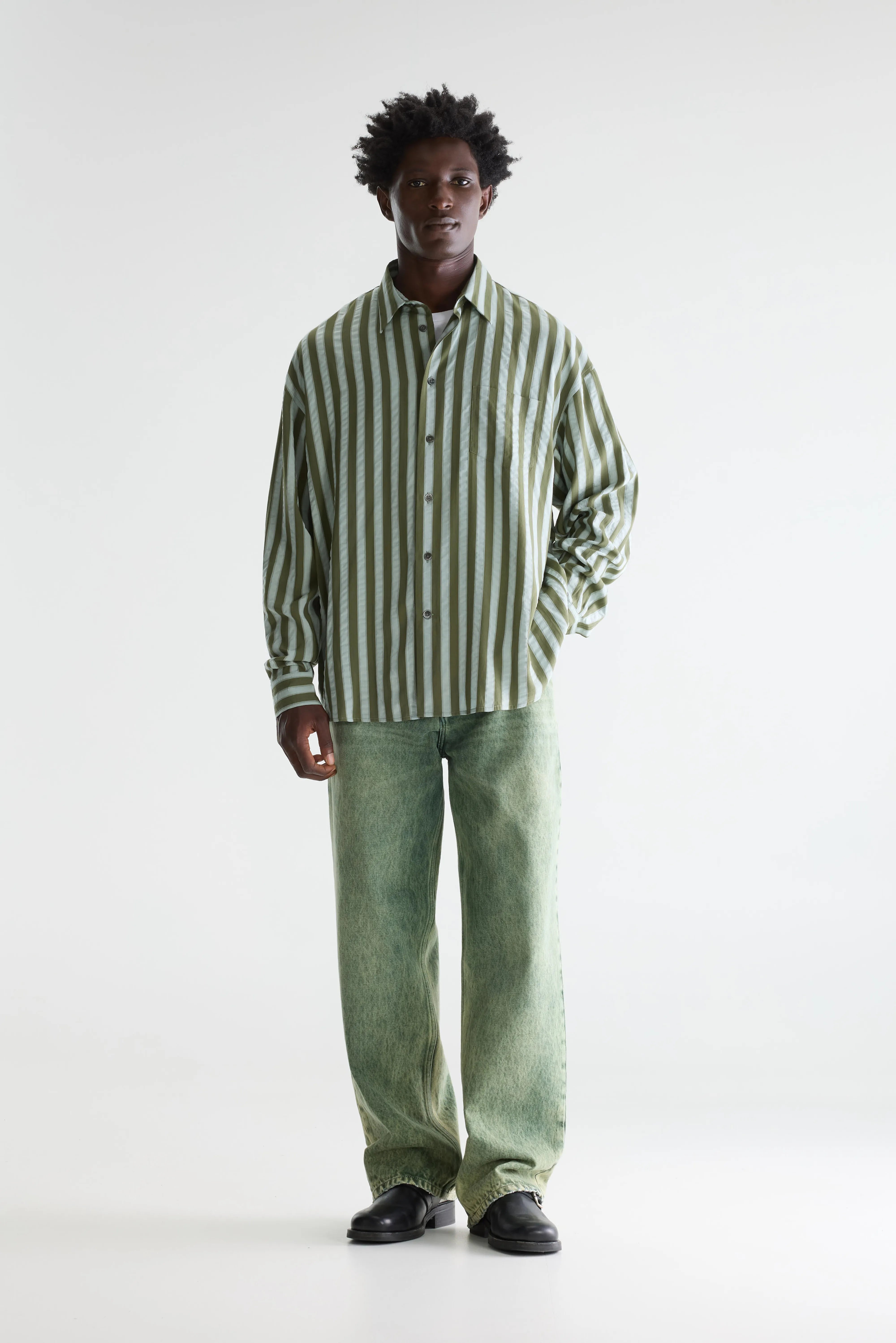Jops relaxed shirt  (261 / M / STRIPE D)